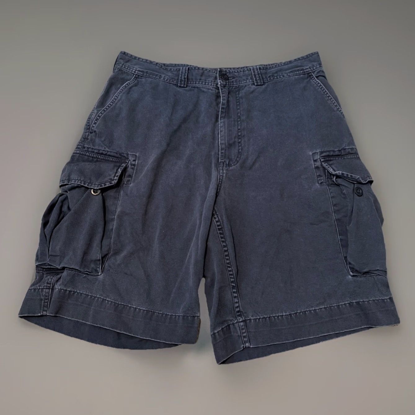 Polo Ralph Lauren Polo Ralph Lauren Cargo Shorts Mens 34 Navy Blue Cargo Pocket Belted Relaxed Fit Cotton Baggy Chino 90s Army Hip Hop Retro Vintage No Size US S / EU 44-46 / 1 - 2 Thumbnail