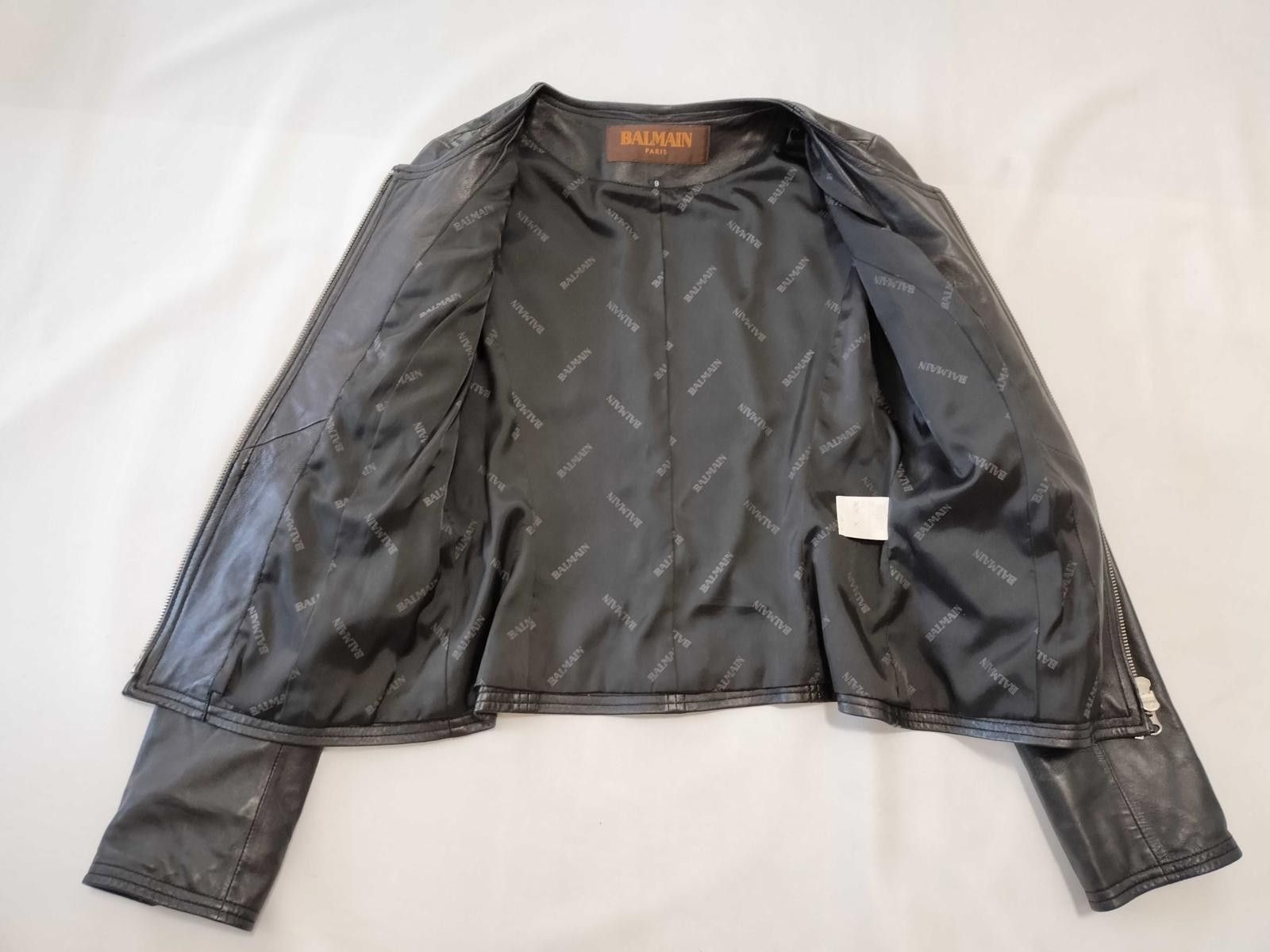 Balmain Balmain Quilted Leather Jacket Size ONE SIZE - 3 Thumbnail