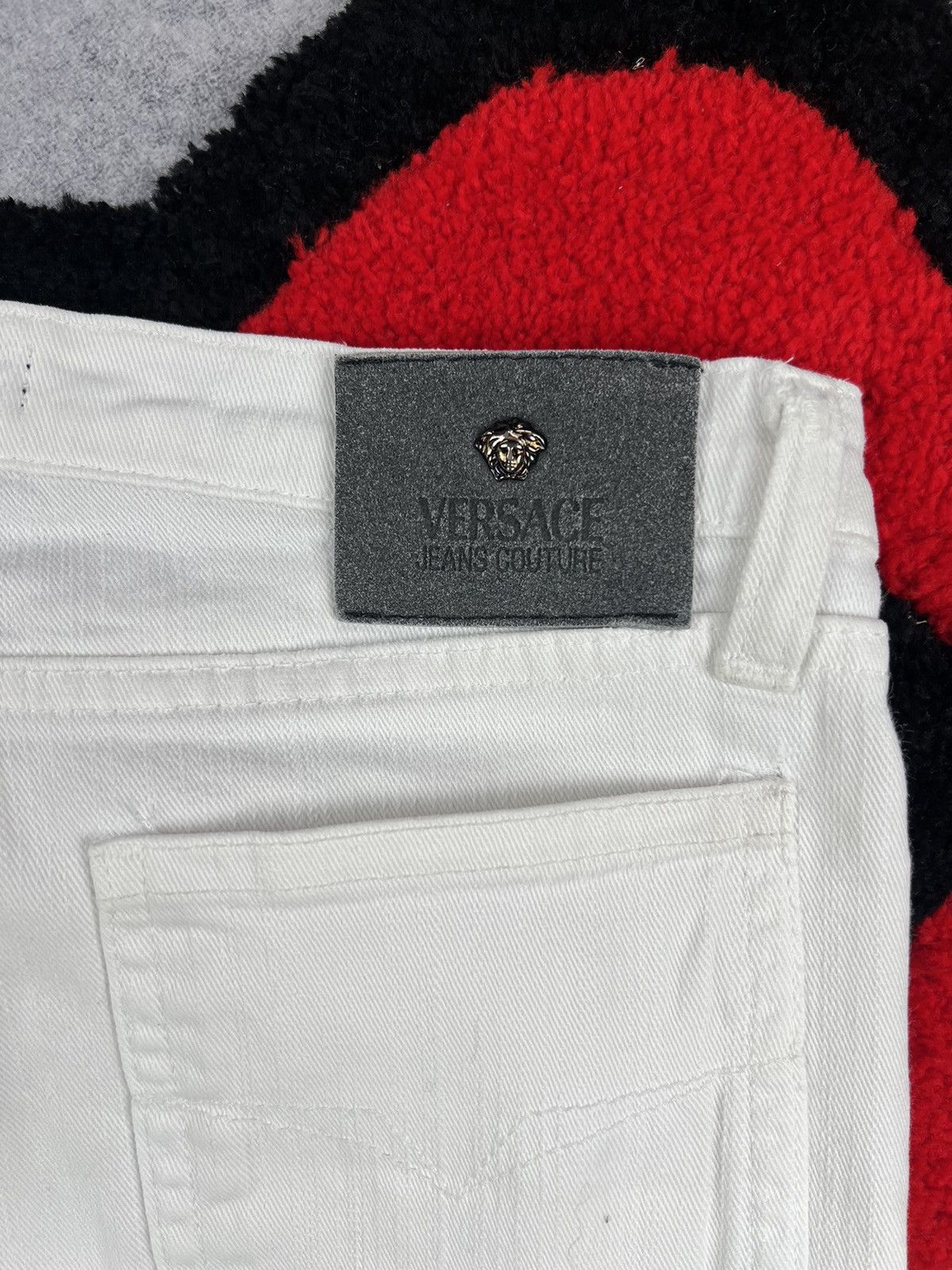 Versace Jeans Couture Vintage Versace Couture Italy Y2K White Flared Jeans Denim Size 26" / US 2 / IT 38 - 11 Thumbnail