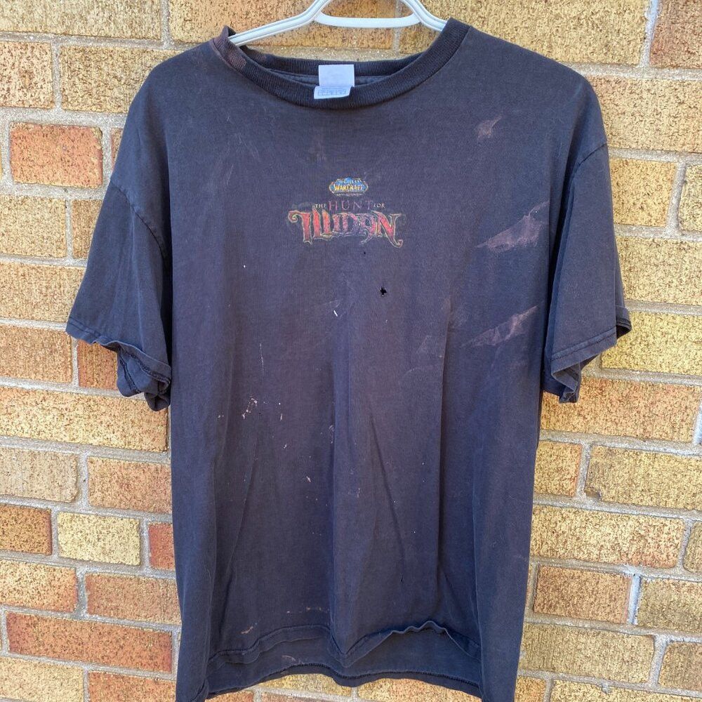Vintage Vintage World of Warcraft The Hunt for Illidan Promo T Shir Size US L / EU 52-54 / 3 - 6 Thumbnail