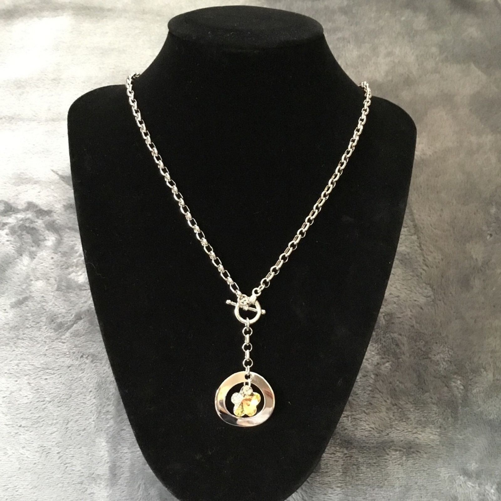 Other Silver Sparkling Star Crystal Necklace Size ONE SIZE - 3 Thumbnail