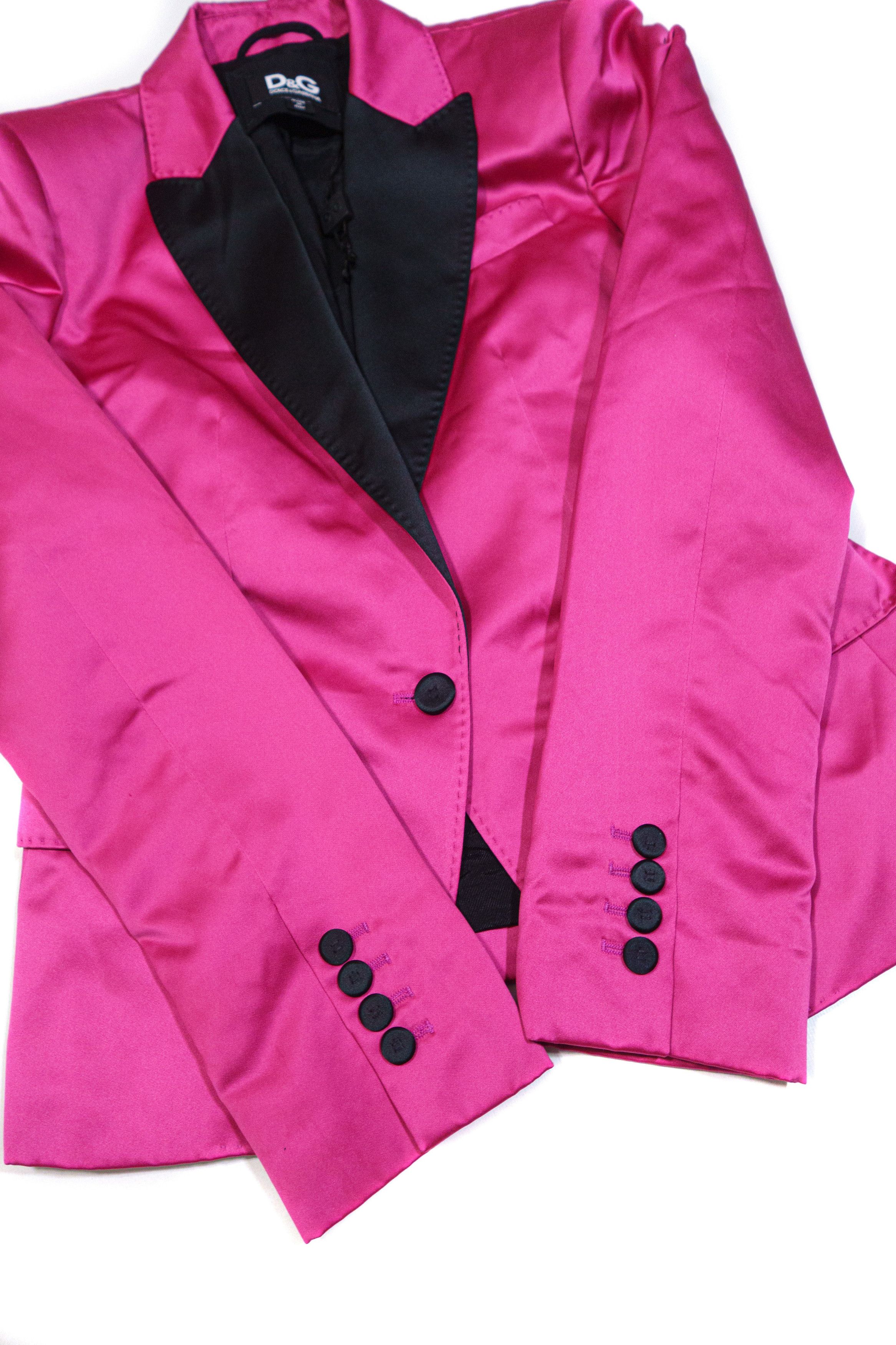 Dolce & Gabbana Polyester Silk Evening Blazer Size S / US 4 / IT 40 - 5 Thumbnail