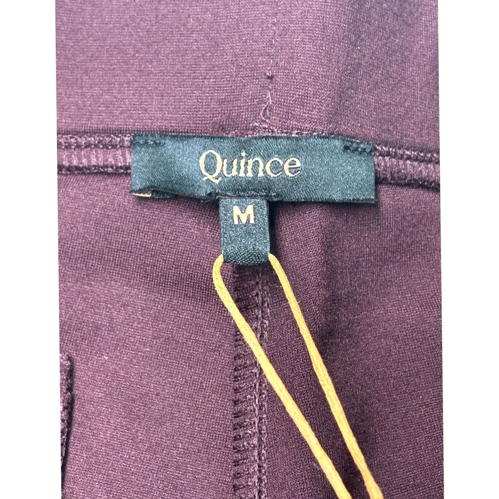 Quince Quince Pants Women M 30X29 Burgundy Petite Ultra-Stretch Ponte Straight Leg NWT Size 32" / US 10 / IT 46 - 3 Thumbnail
