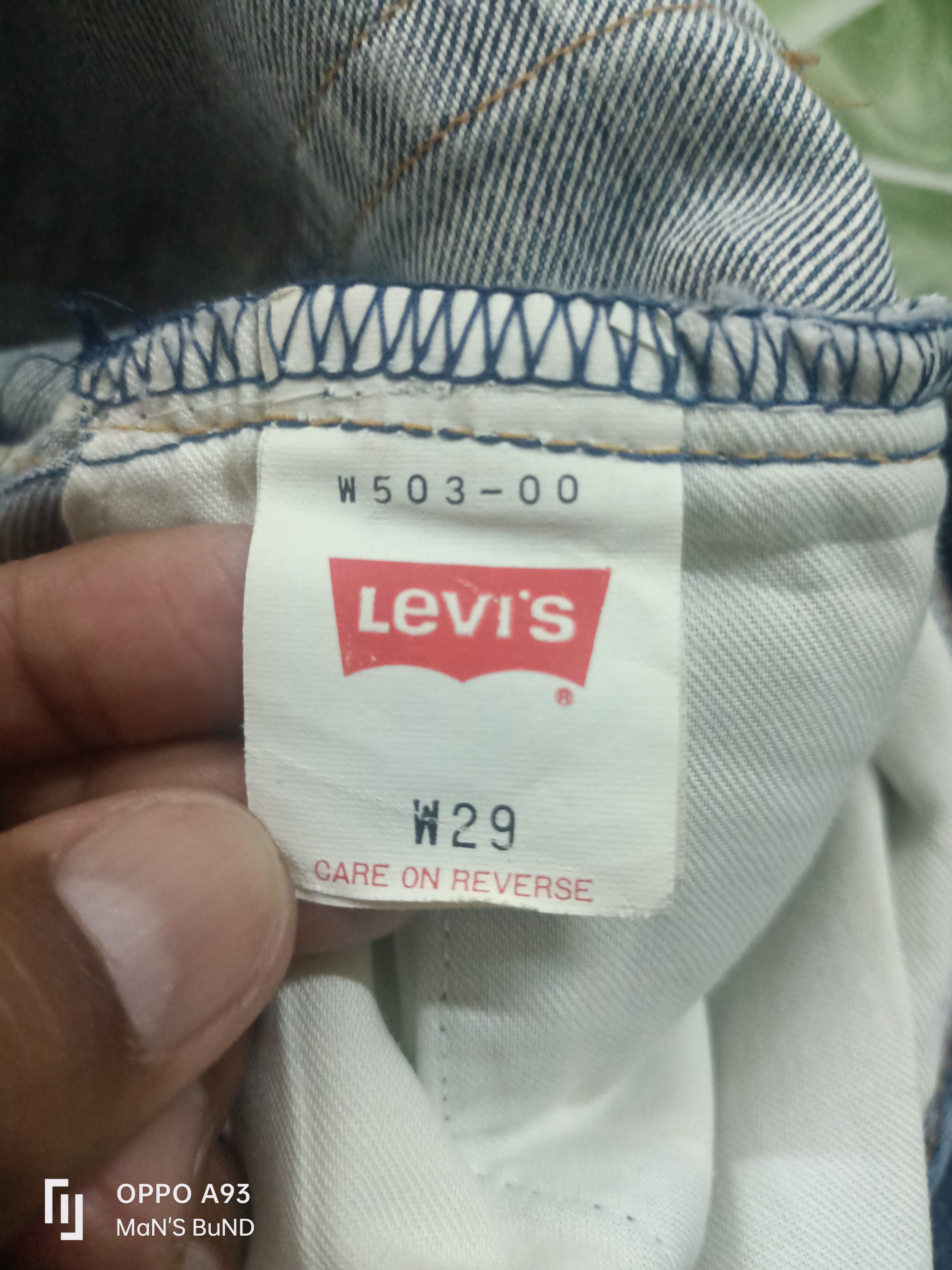 Levi's Vintage Levi's W503 Selvedge Size 29" - 16 Thumbnail
