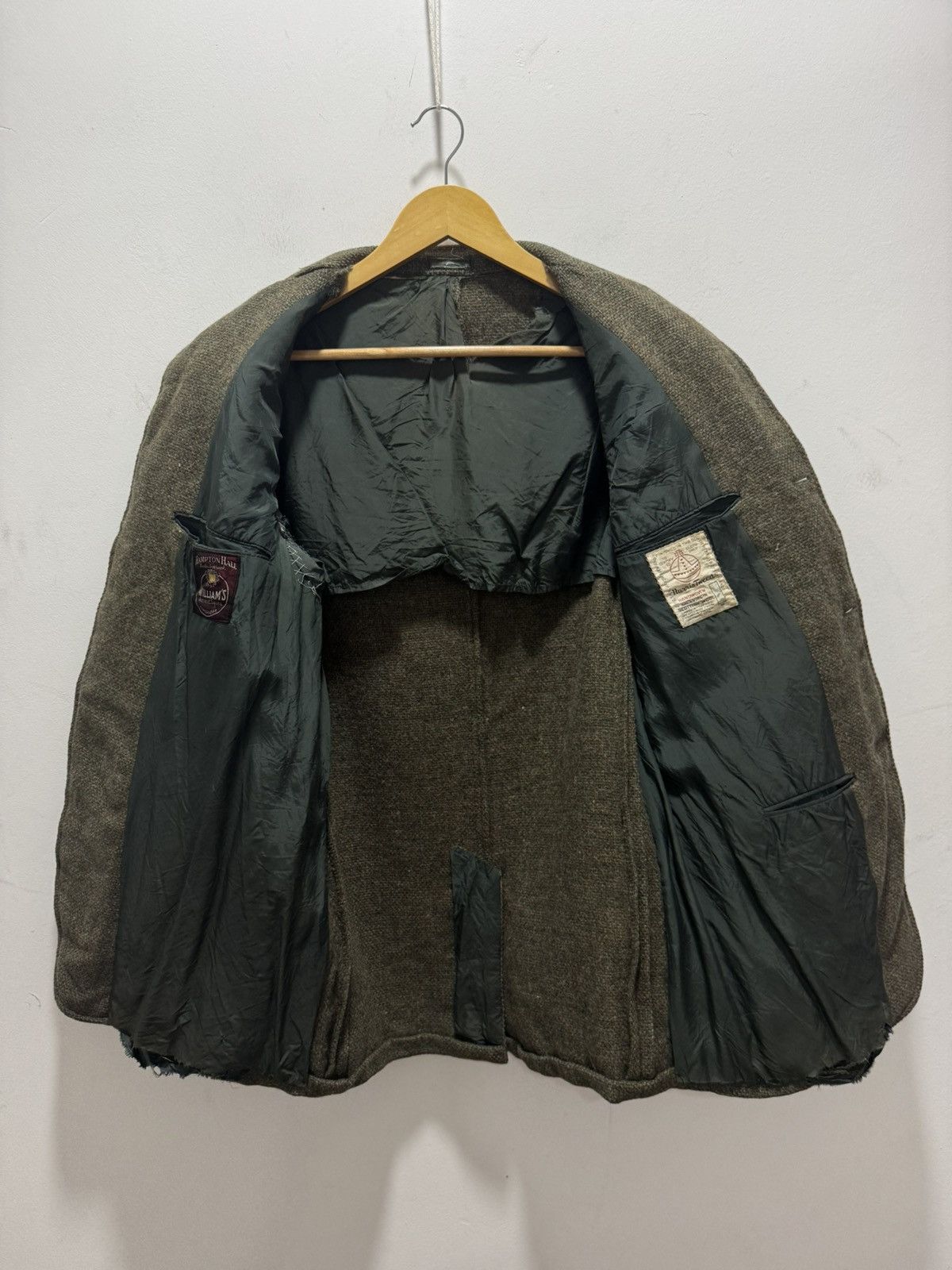Designer × Harris Tweed DISTRESSED HARRIS TWEED HAND WOVENWOOL BLAZER JACKET Size US S / EU 44-46 / 1 - 10 Thumbnail