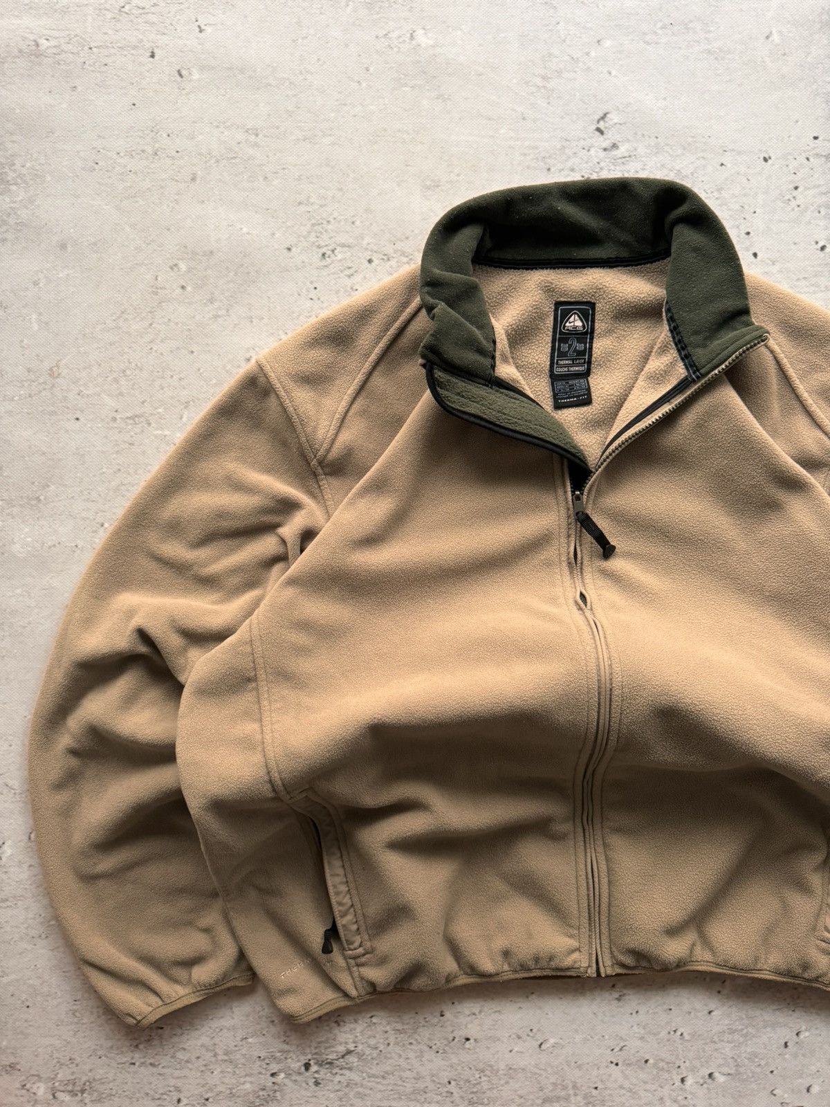 Nike × Nike ACG × Vintage NIKE ACG TEDDY FLEECE VINTAGE BASIC LOGO ZIP HOODIE Size US XL / EU 56 / 4 - 2 Thumbnail