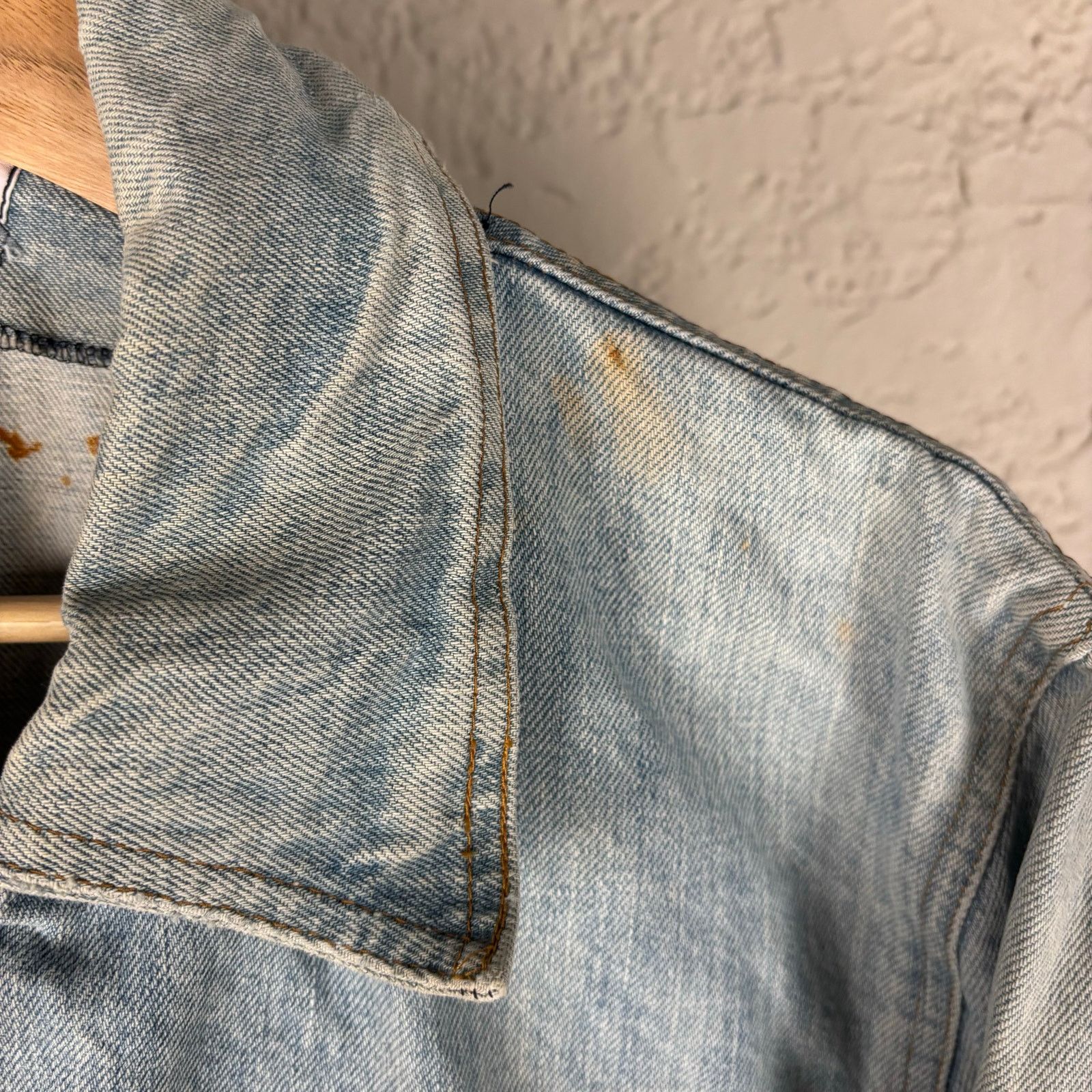 Levi's Levis 1970s Orange Tab Denim Split Tail 70671 Wmn Lrg Jacket Size L / US 10 / IT 46 - 5 Thumbnail