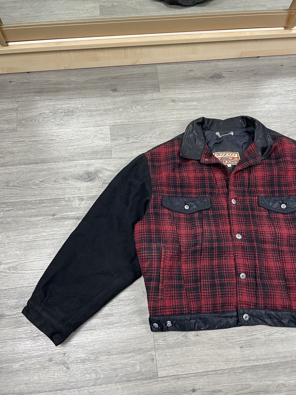 Diesel Vintage Diesel y2k Wool Bomber Jacket Men’s Size L Size US L / EU 52-54 / 3 - 2 Thumbnail
