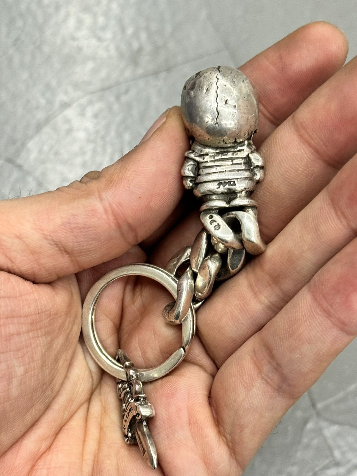 Chrome Hearts Chrome Hearts FoTi Big skull with 5dagger Keychain Size ONE SIZE - 4 Thumbnail