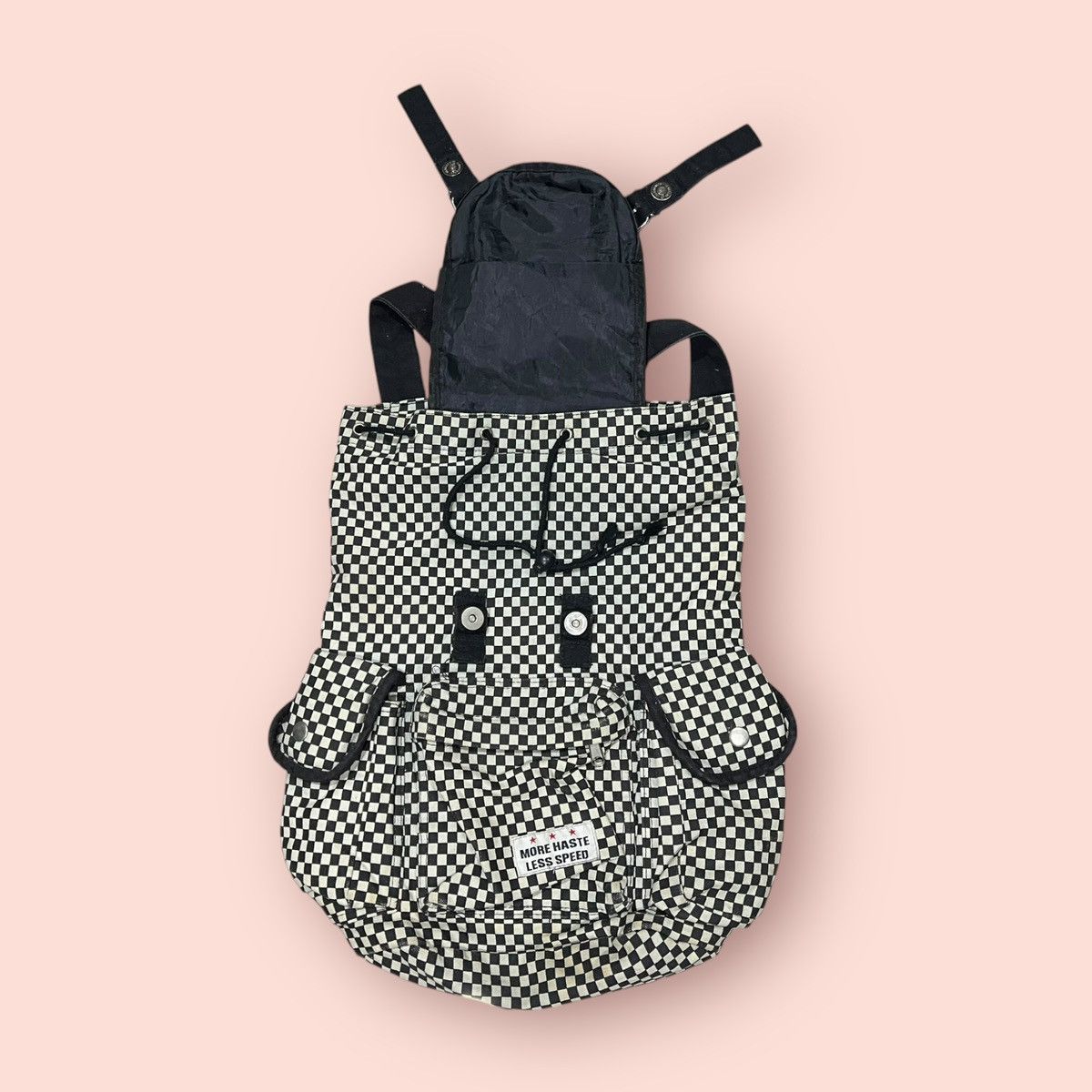 Vintage VINTAGE JAPAN DESIGN CHECKERED CANVAS BACKPACK / RUCKSACK Size ONE SIZE - 8 Thumbnail