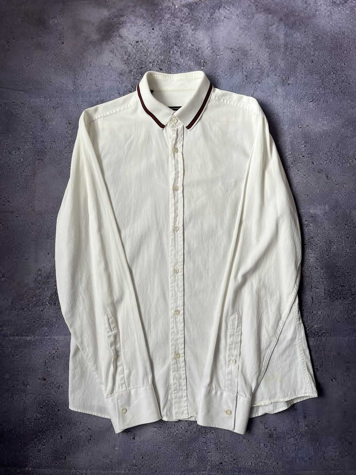 Gucci Gucci White Shirts Collar “Gucci” size 41 Size US XS / EU 42 / 0 - 2 Thumbnail