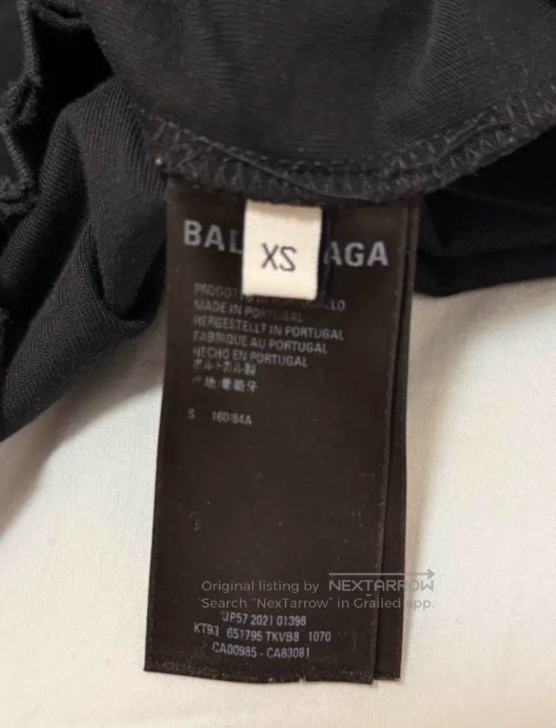 Balenciaga Balenciaga Letter Printed Pattern Hole Round Neck Short Sl Size US XS / EU 42 / 0 - 4 Thumbnail