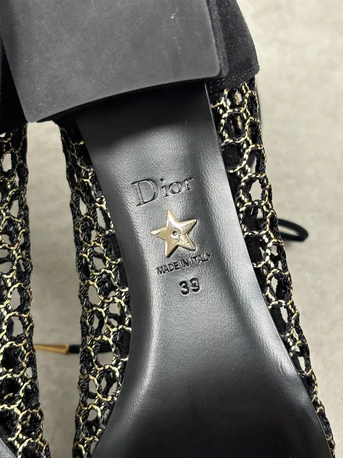 Dior 2000s Christian Dior Naughtily Black Spike Aglet Lace-Up Ankle Boots Size US 8 / IT 38 - 11 Thumbnail