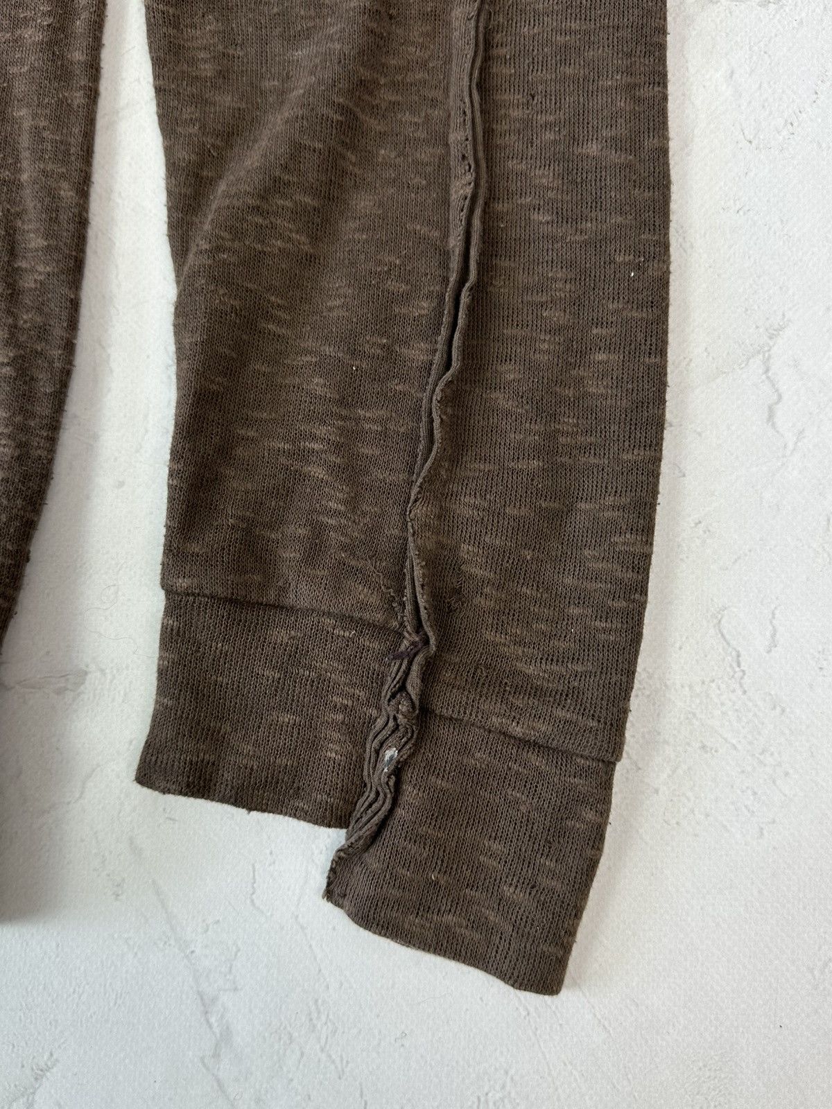 If Six Was Nine Y2K Vintage Religion Torn Distressed Brown Sweater Size US M / EU 48-50 / 2 - 7 Thumbnail