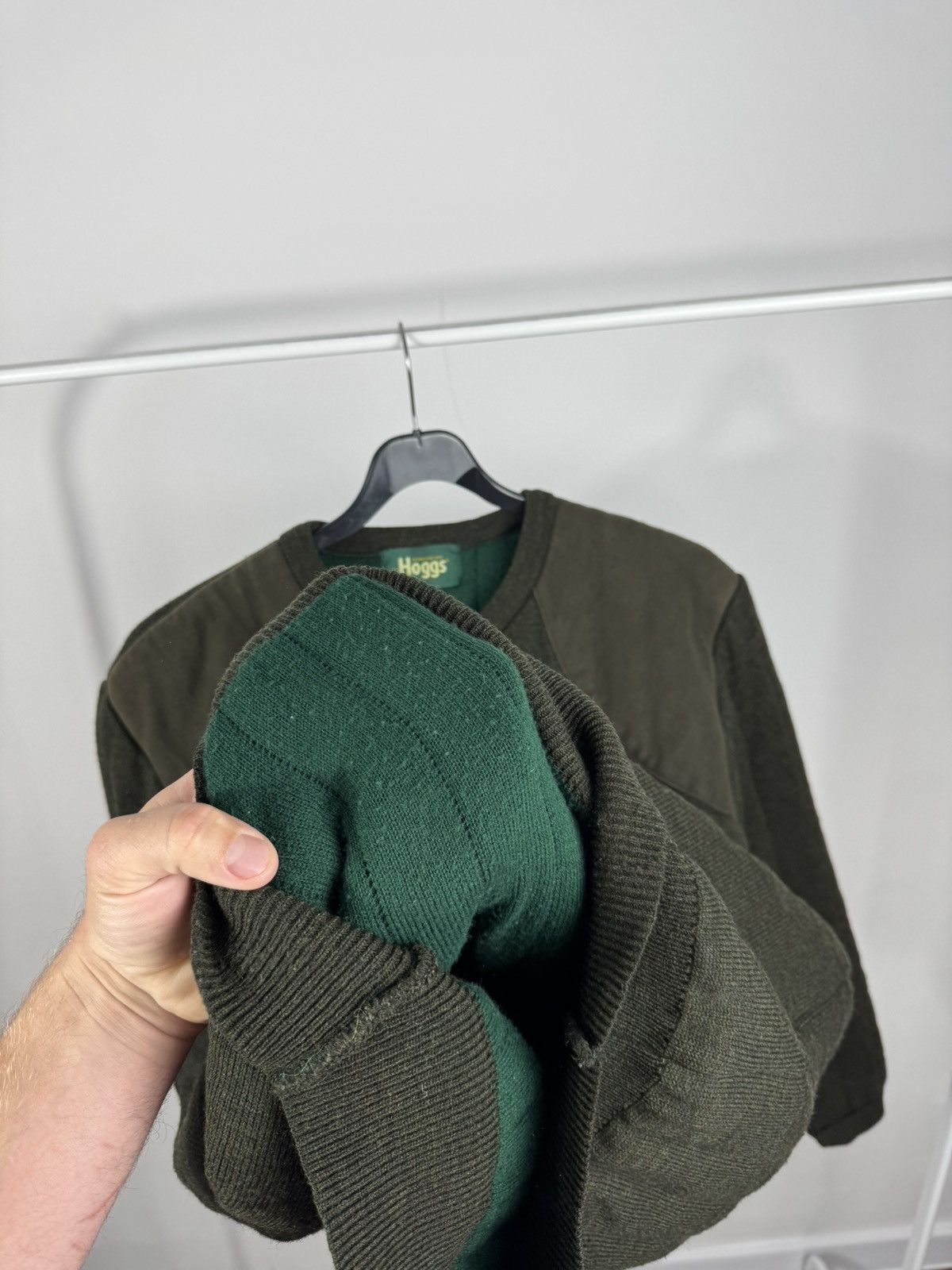 Other Hoggs Quiltknit Wool Hunting Sweater Padded Elbow Shoulder L Size US L / EU 52-54 / 3 - 8 Thumbnail