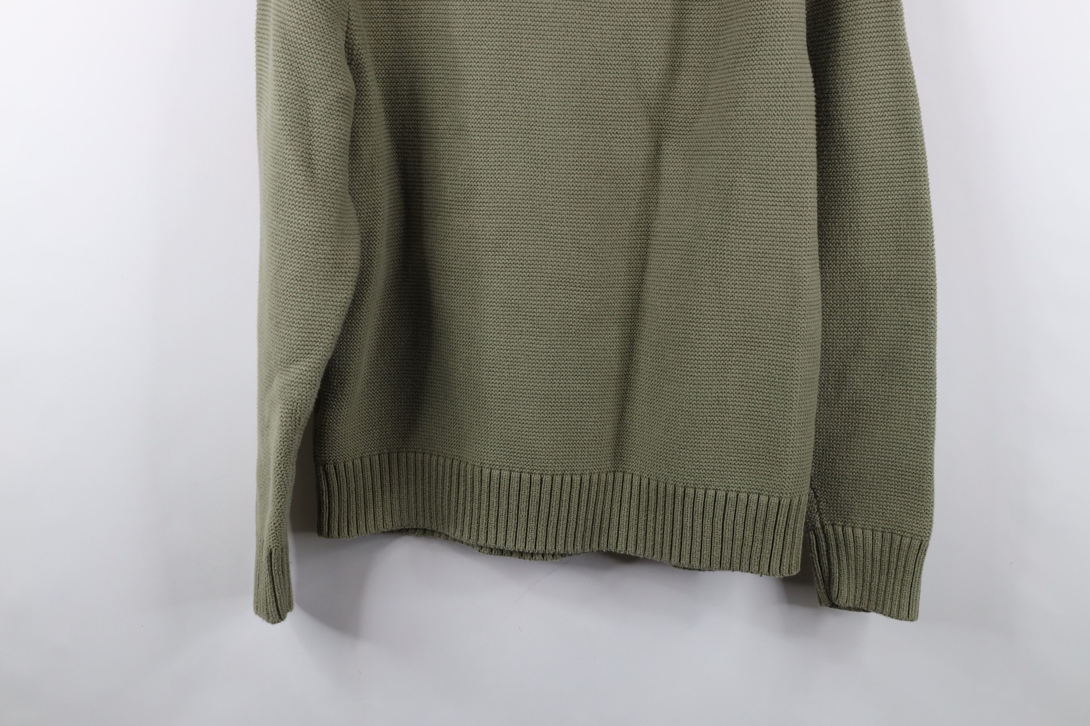 J.Crew × Vintage J Crew Blank Heavyweight Organic Cotton Thermal Knit Sweater Size US L / EU 52-54 / 3 - 10 Thumbnail