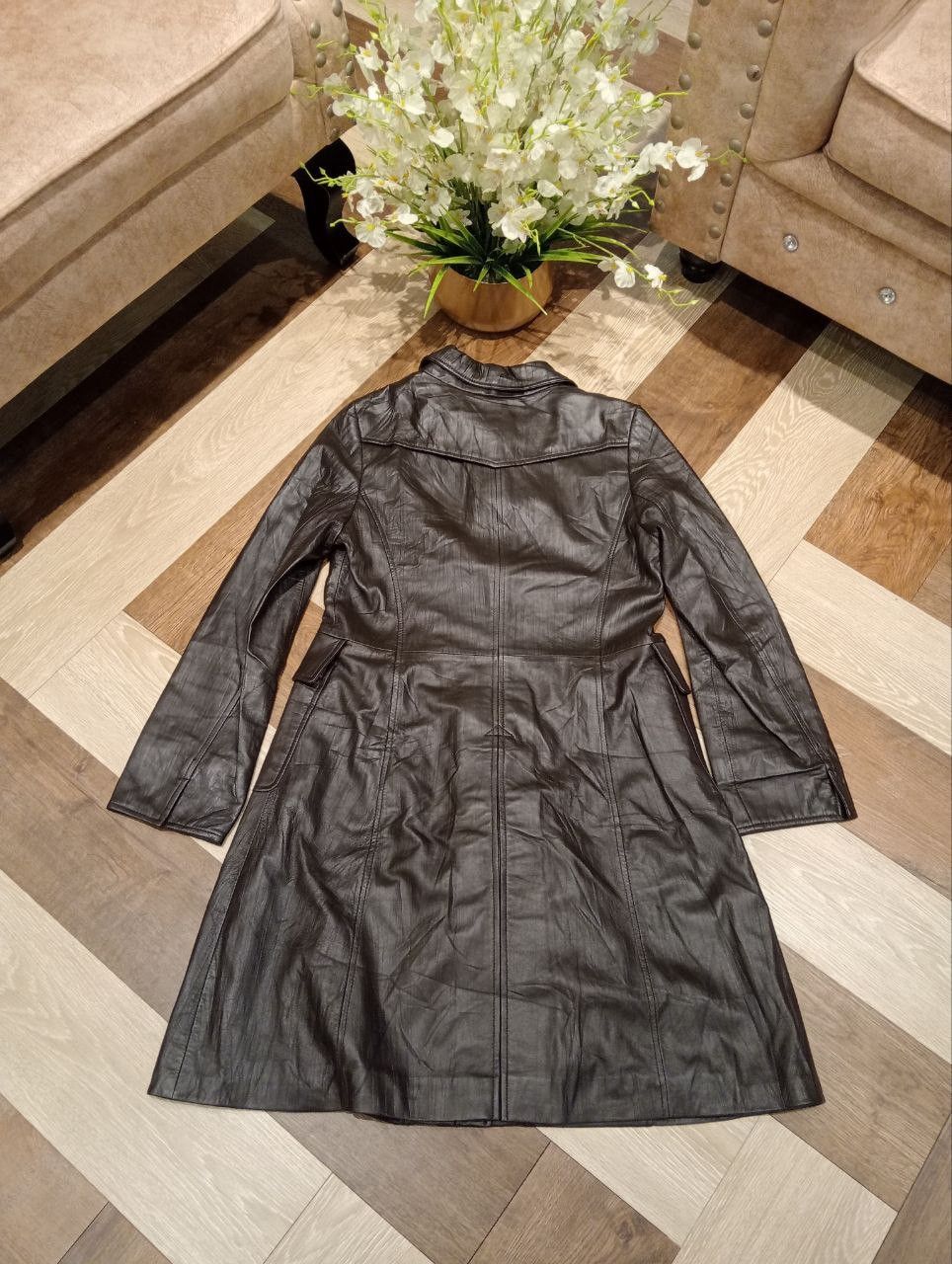Balmain VINTAGE BALMAIN LONG LEATHER JACKET - SIZE 11 Size S / US 4 / IT 40 - 13 Thumbnail