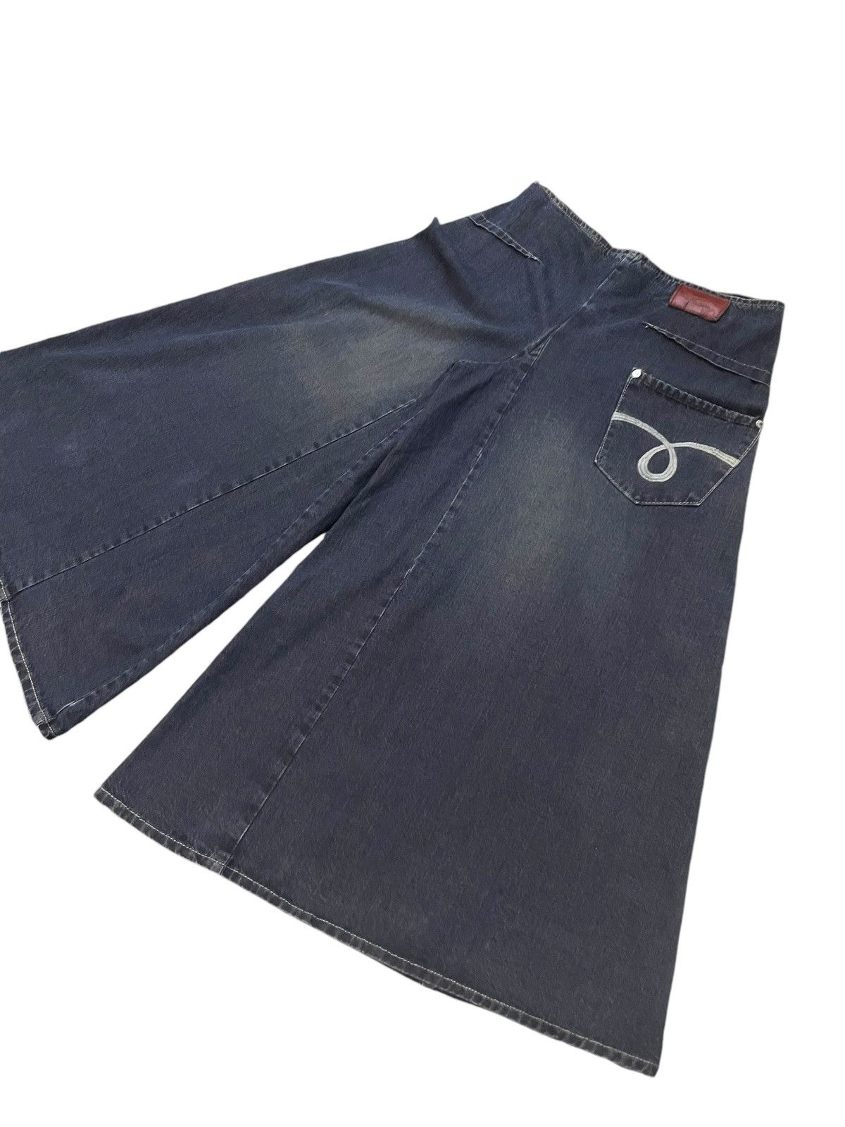 JNCO × Southpole × Wu-Tang Clan Los P’tites Bombes Super Wide Leg Studded Baggy Jorts Short Size US 30 / EU 46 - 9 Thumbnail