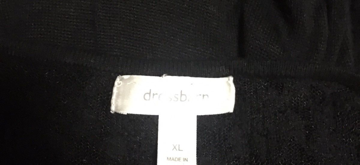 Other Dressbarn Women’s Black Sweater XL Excellent Condition Size XL / US 12-14 / IT 48-50 - 11 Thumbnail