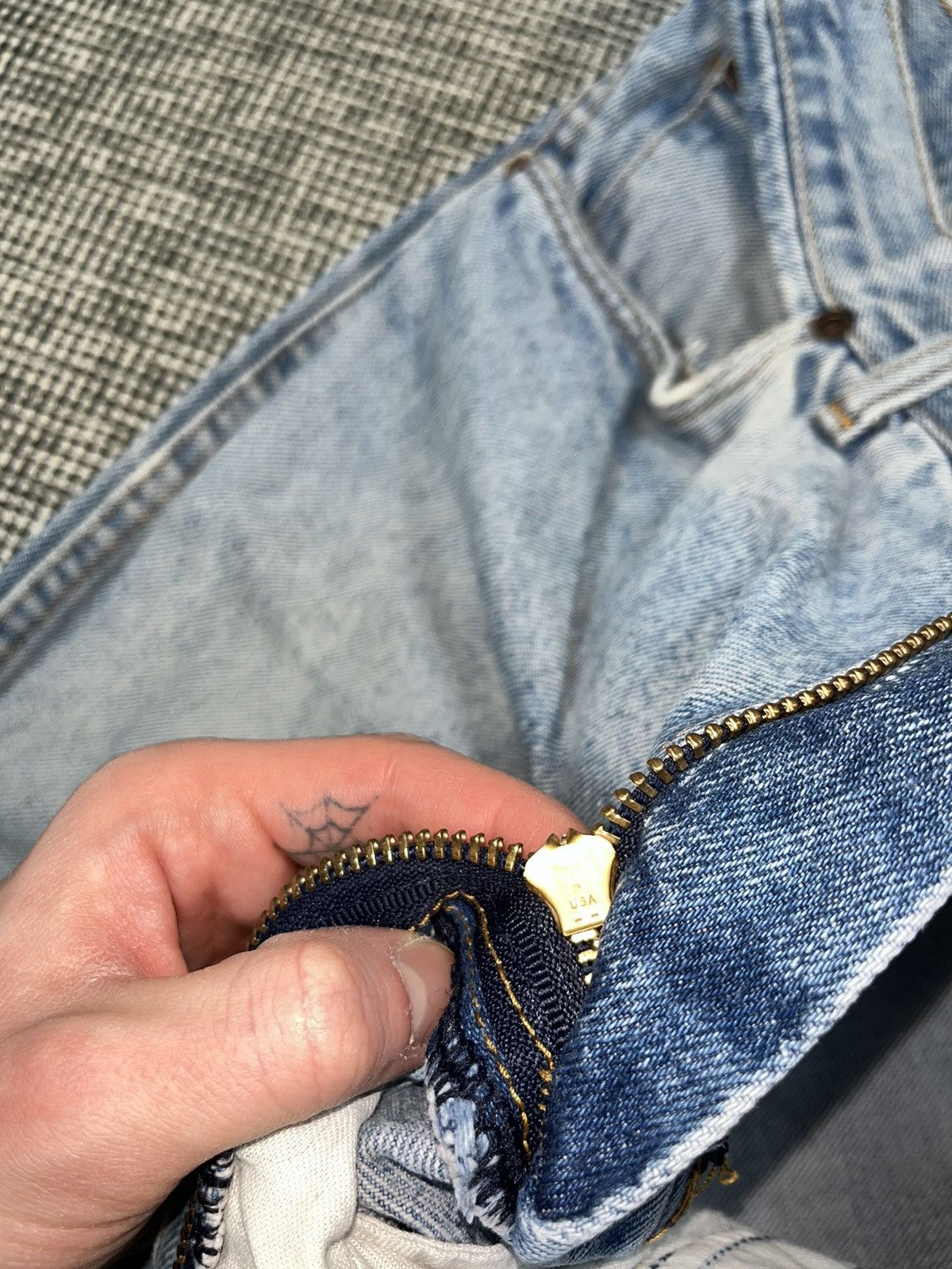 Other Light blue 80s wrangler jeans fade washed cowboy americana Size US 32 / EU 48 - 7 Thumbnail