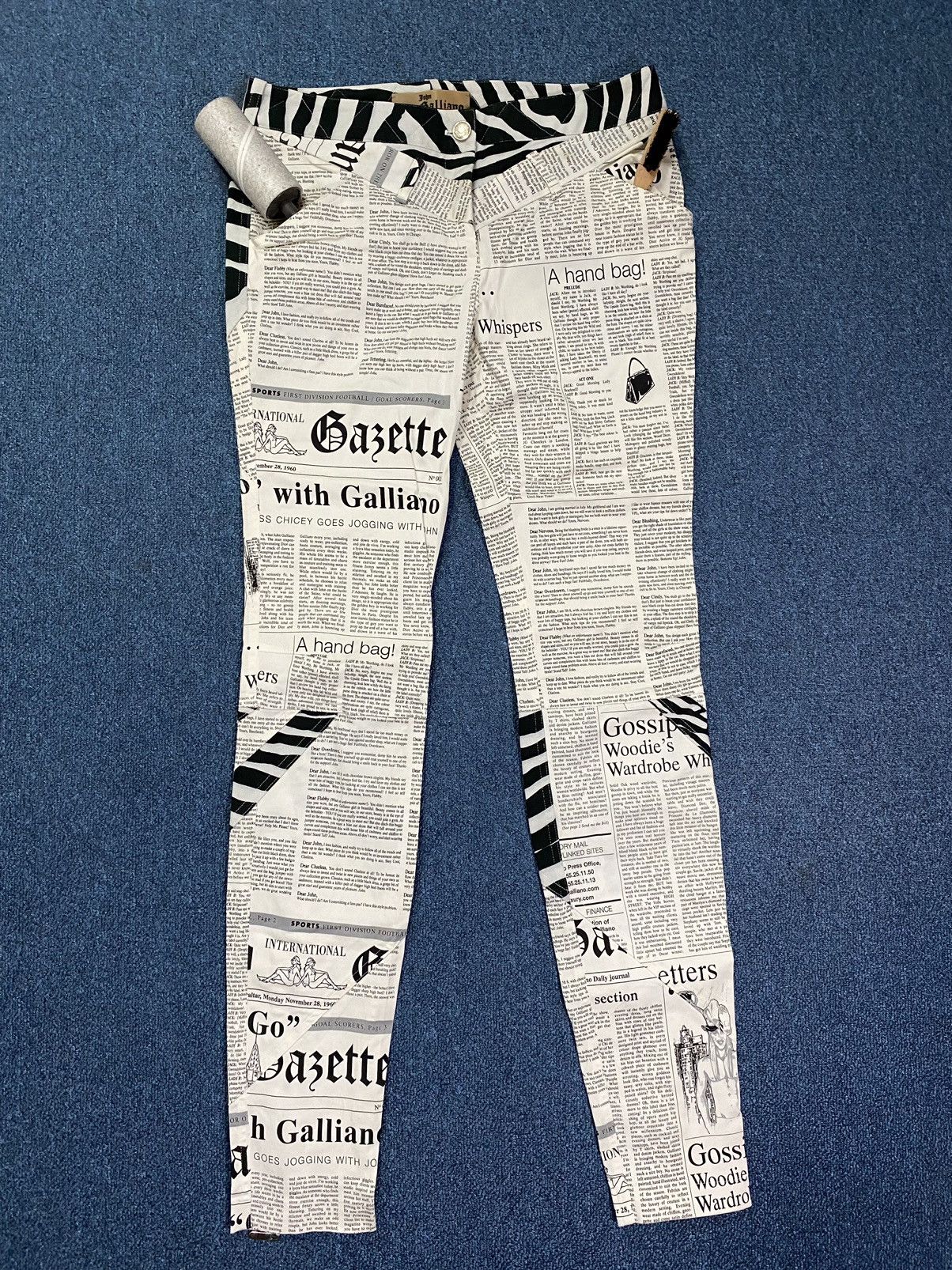John Galliano John Galliano (Archive) News Paper Pants Size 27" / US 4 / IT 40 - 4 Thumbnail