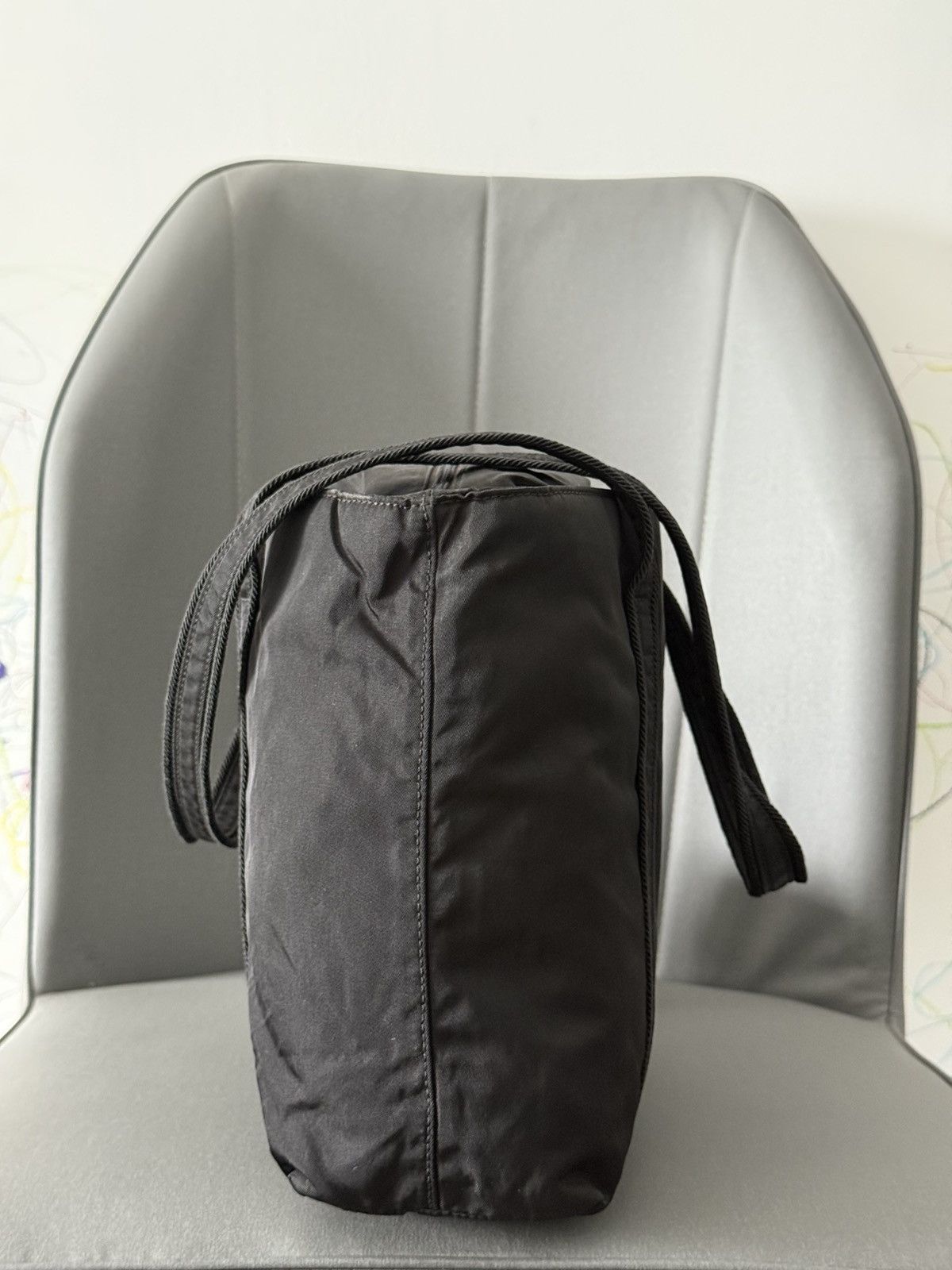 Prada Vintage Prada Black Medium Shoulder Tote Bag Size ONE SIZE - 4 Thumbnail