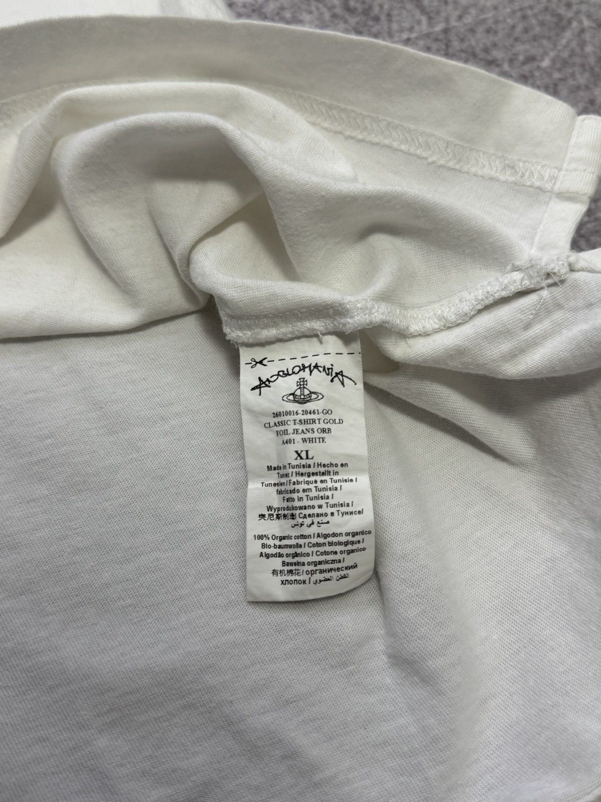 Vivienne Westwood Vivienne Westwood Anglomania White Designer Big Logo T-shirt Size US XL / EU 56 / 4 - 7 Thumbnail