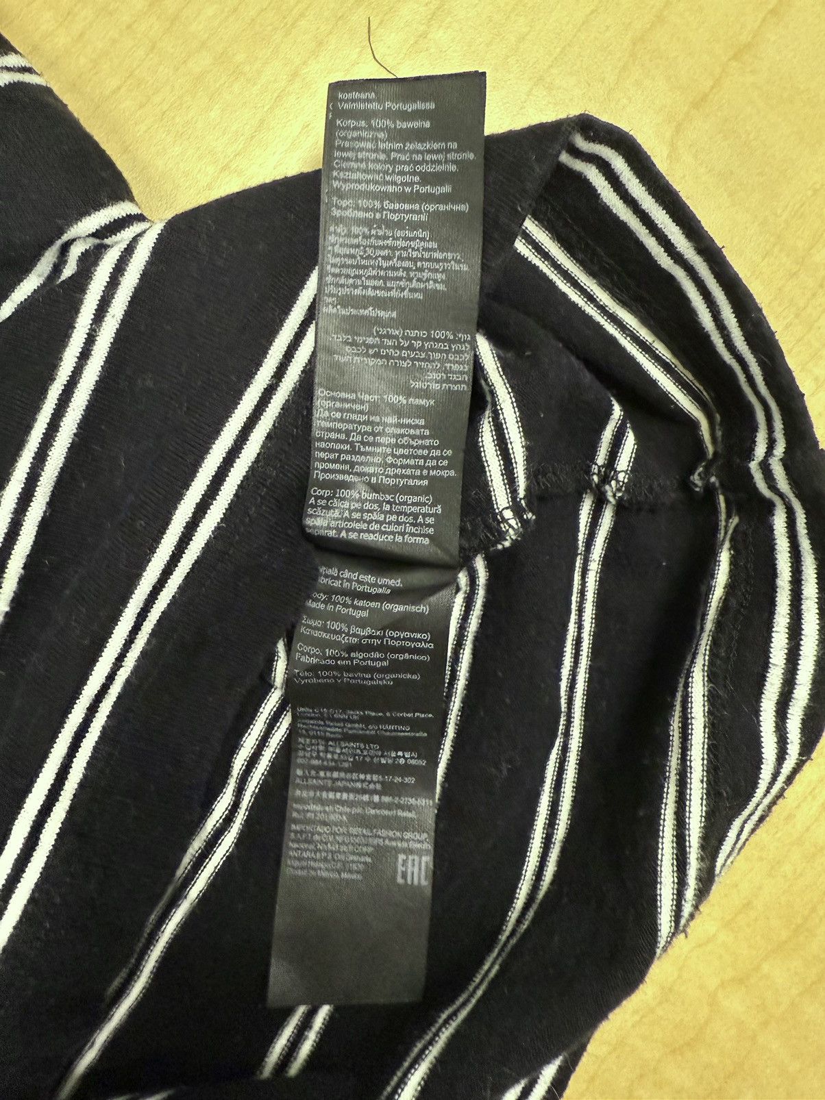 Allsaints Allsaints Underground Logo Striped T-Shirt Size US S / EU 44-46 / 1 - 10 Thumbnail