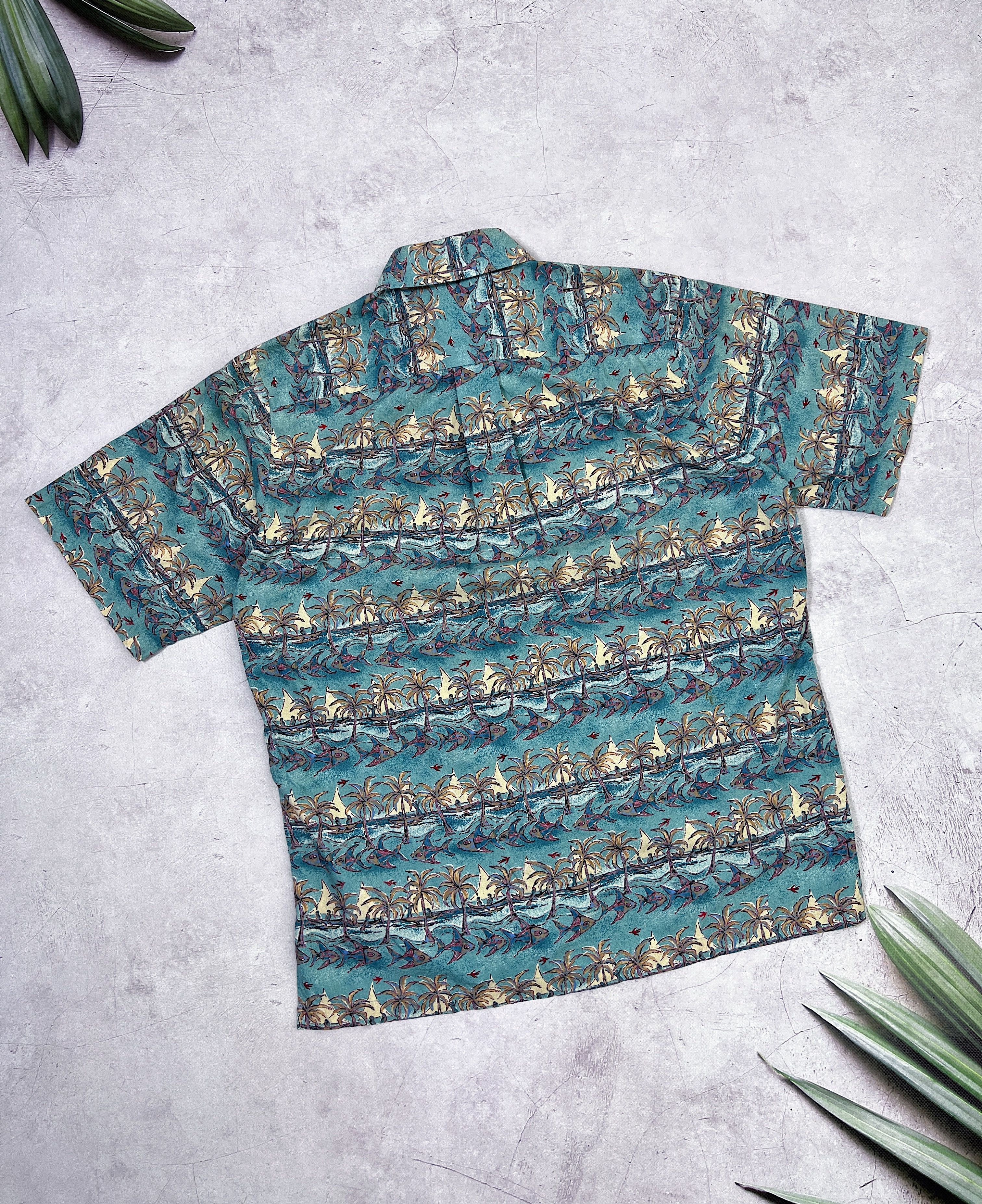 Other Vintage Kahala Hawaiian Shirt Fish & Palms Size US M / EU 48-50 / 2 - 12 Thumbnail