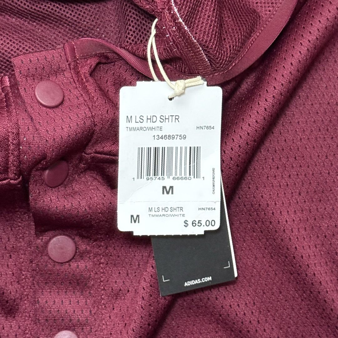 Adidas adidas Texas A&M University Aggies Burgundy Mesh Hoodie Size US M / EU 48-50 / 2 - 4 Thumbnail