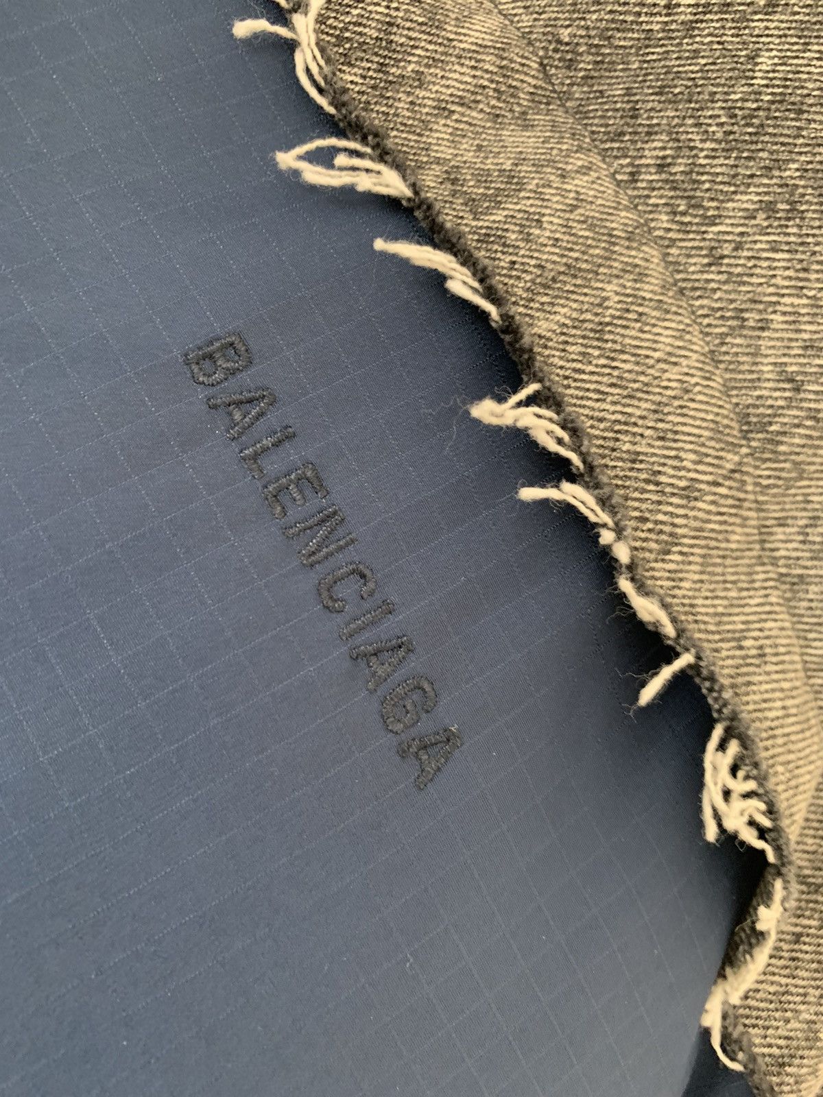 Balenciaga Balenciaga Men's Denim Patch Down Jacket Size US S / EU 44-46 / 1 - 8 Thumbnail