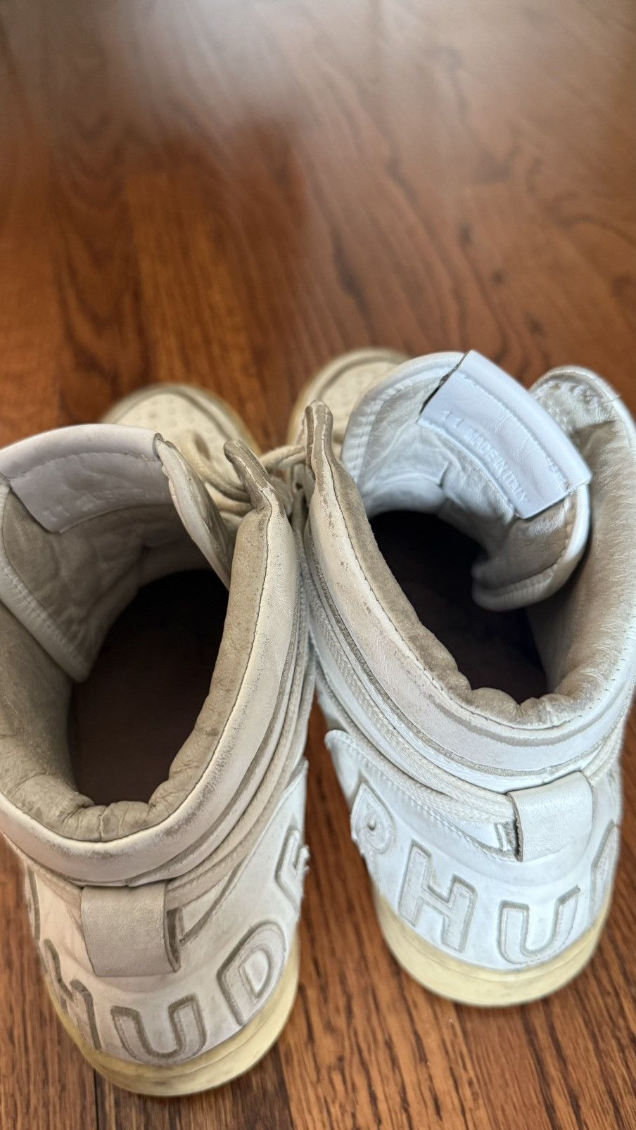 White Rhecess Hi Sneakers