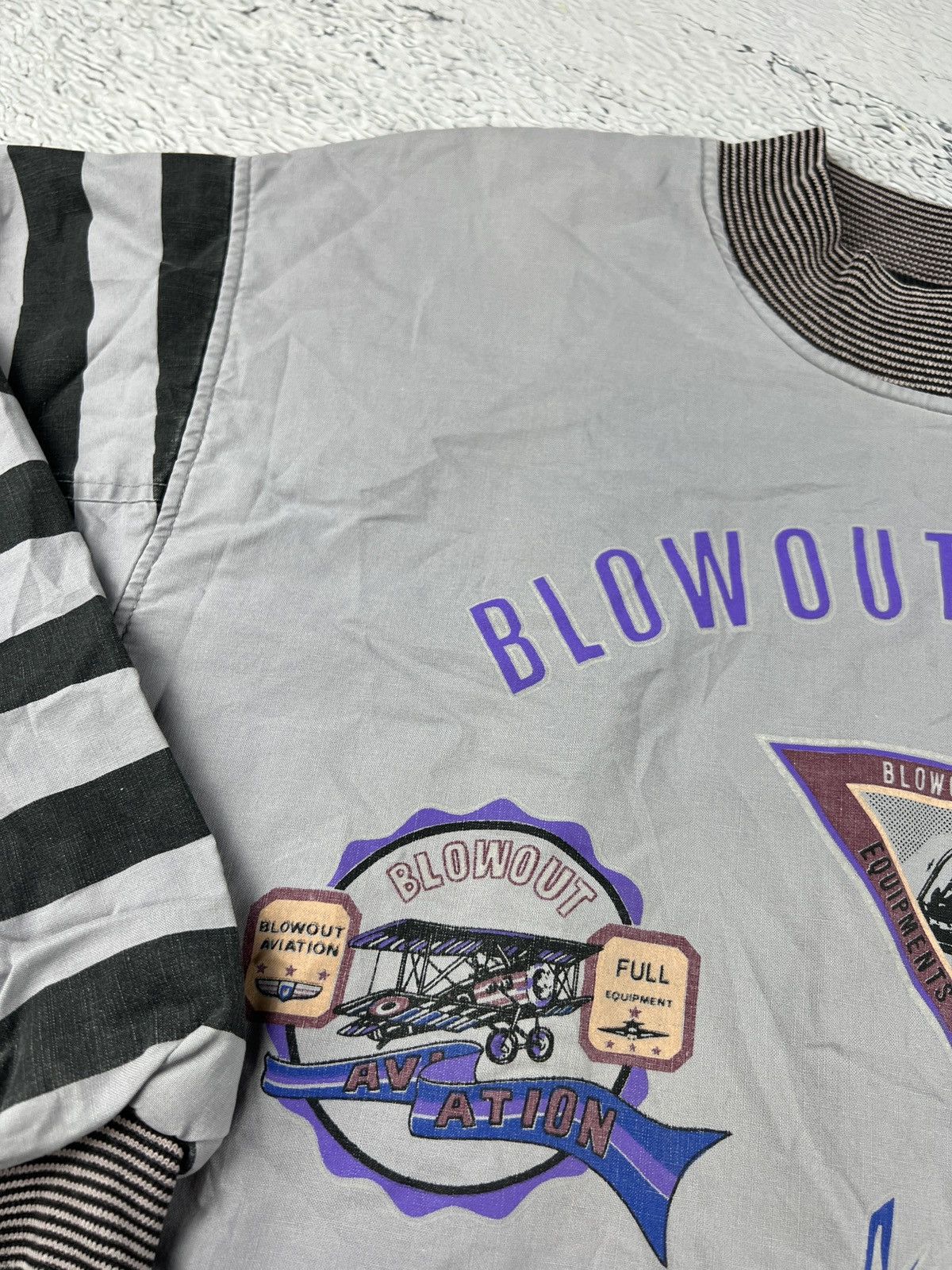 Other 💥RARE 80s Vintage Distressed Reversible Blowout Aviation USA Size US M / EU 48-50 / 2 - 6 Thumbnail
