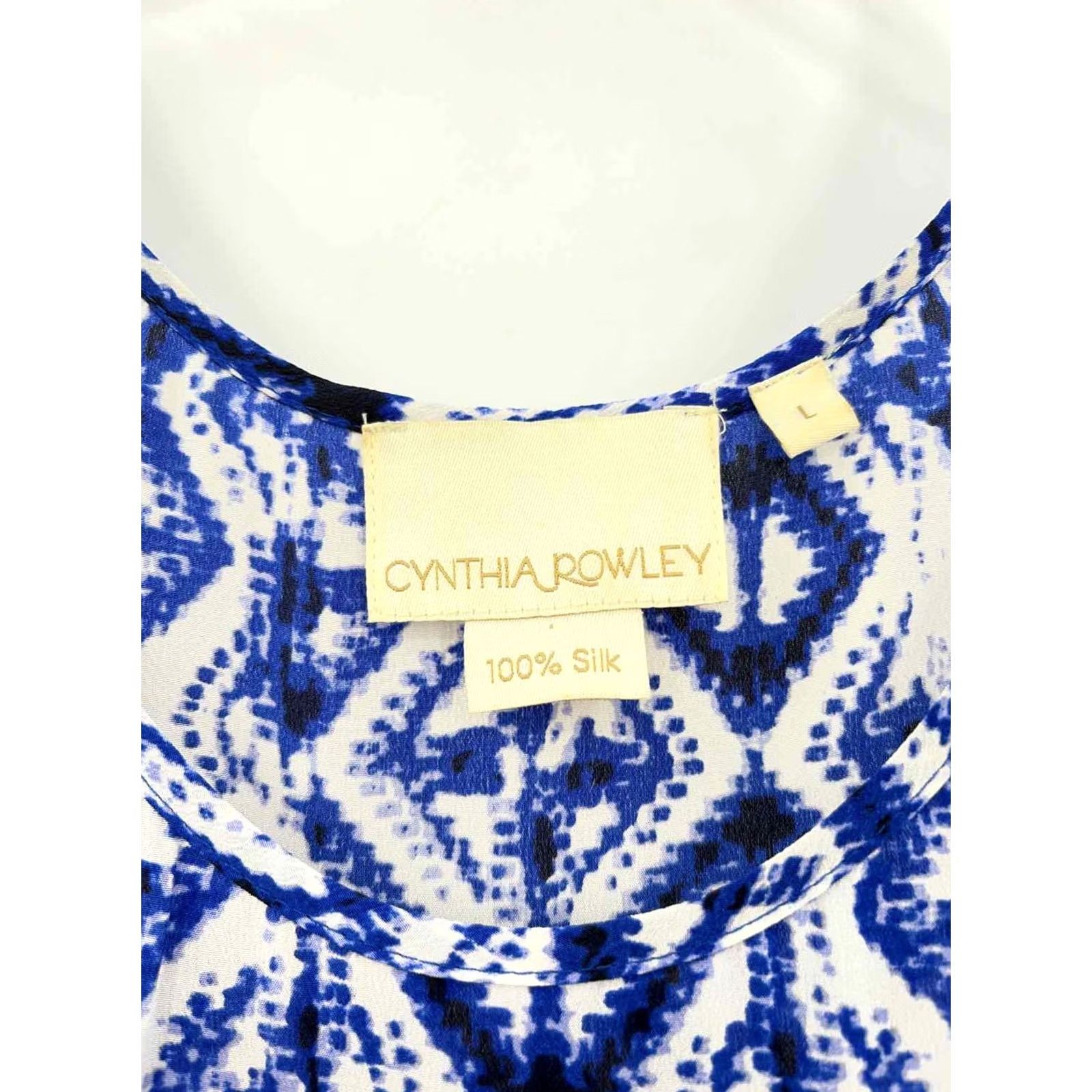 Cynthia Rowley Cynthia Rowley Blue Silk Tank Top Large Size L / US 10 / IT 46 - 3 Thumbnail