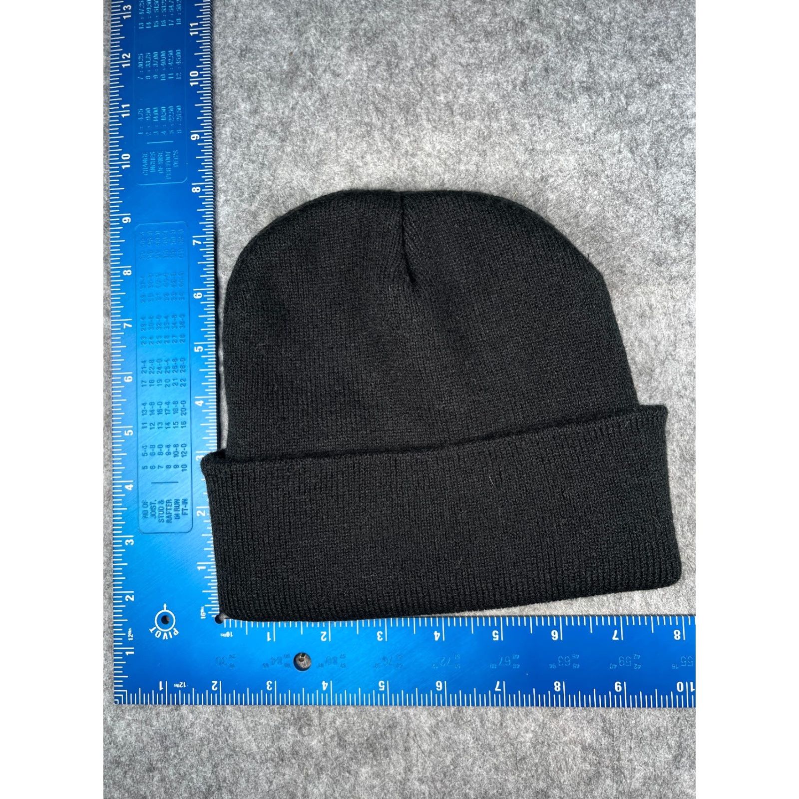 Vintage Inland Group Beanie Adult One Size Black Knit 100% Acrylic Embroidered Size ONE SIZE - 4 Thumbnail