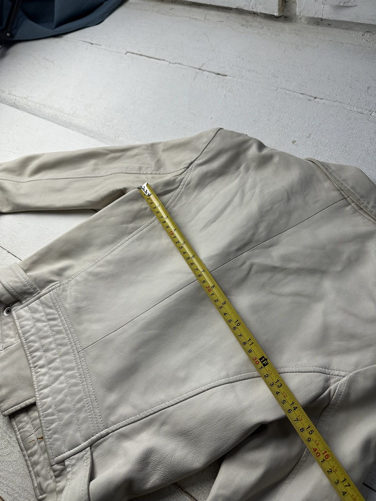 Iro 🚨Y2K RICK OWENS TYPE DIRTY SLIM FIT ZIP LEATHER JACKET Size XS / US 0-2 / IT 36-38 - 20 Thumbnail