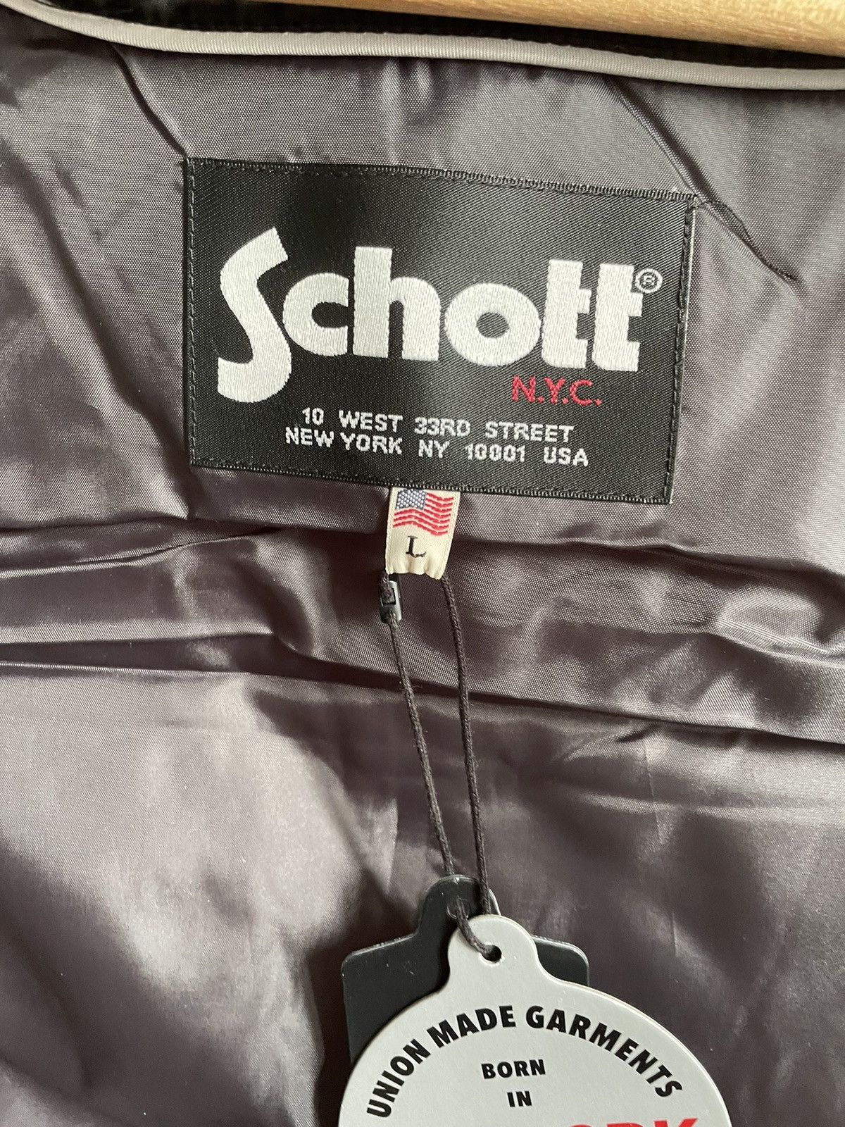 Schott Schott puffer jacket model ”UTAHV” Size US L / EU 52-54 / 3 - 9 Thumbnail