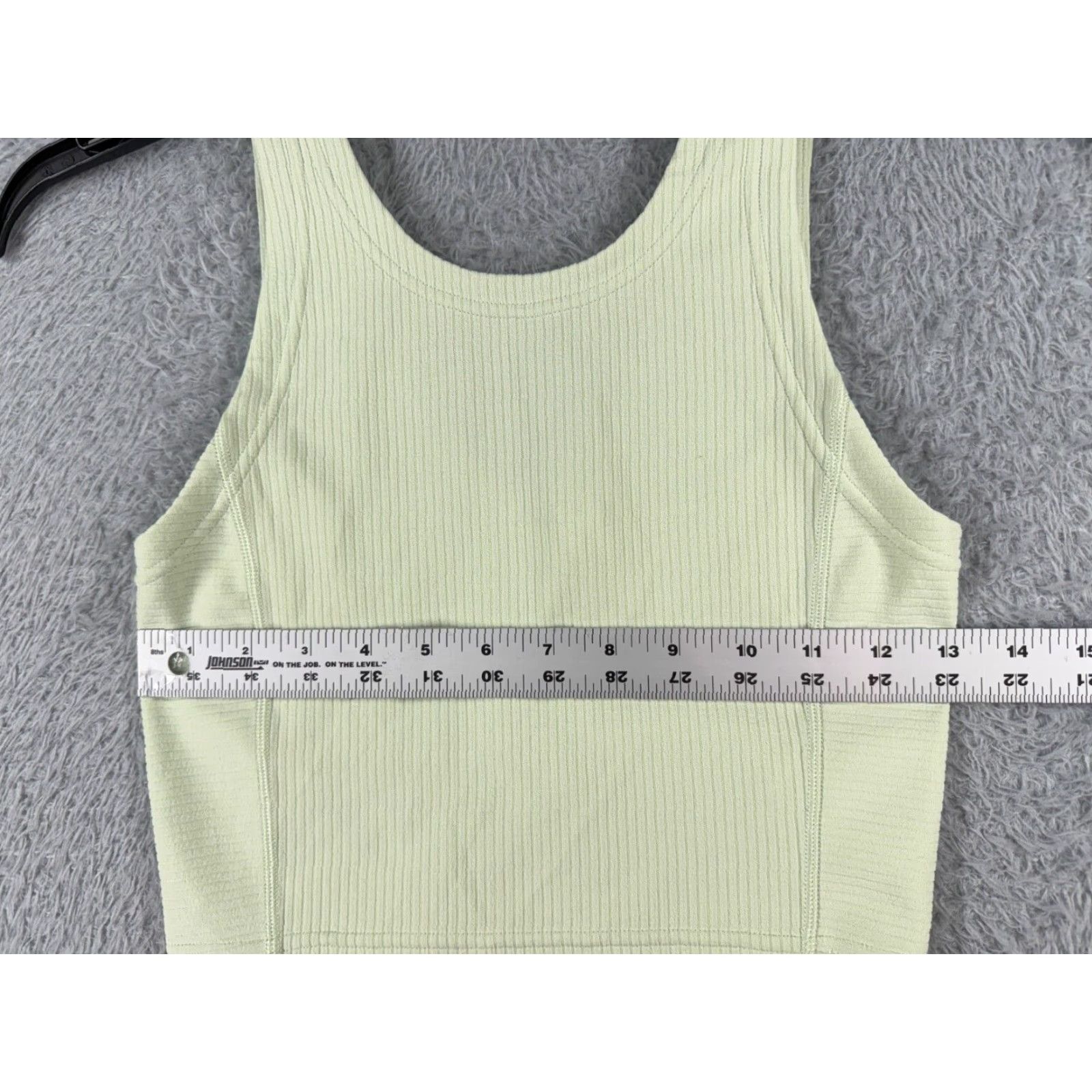 Lululemon Lululemon Shirt Women Cropped Tank Top Green Ribbed Softstreme Polyester 2 W1EDF Size XS / US 0-2 / IT 36-38 - 6 Thumbnail