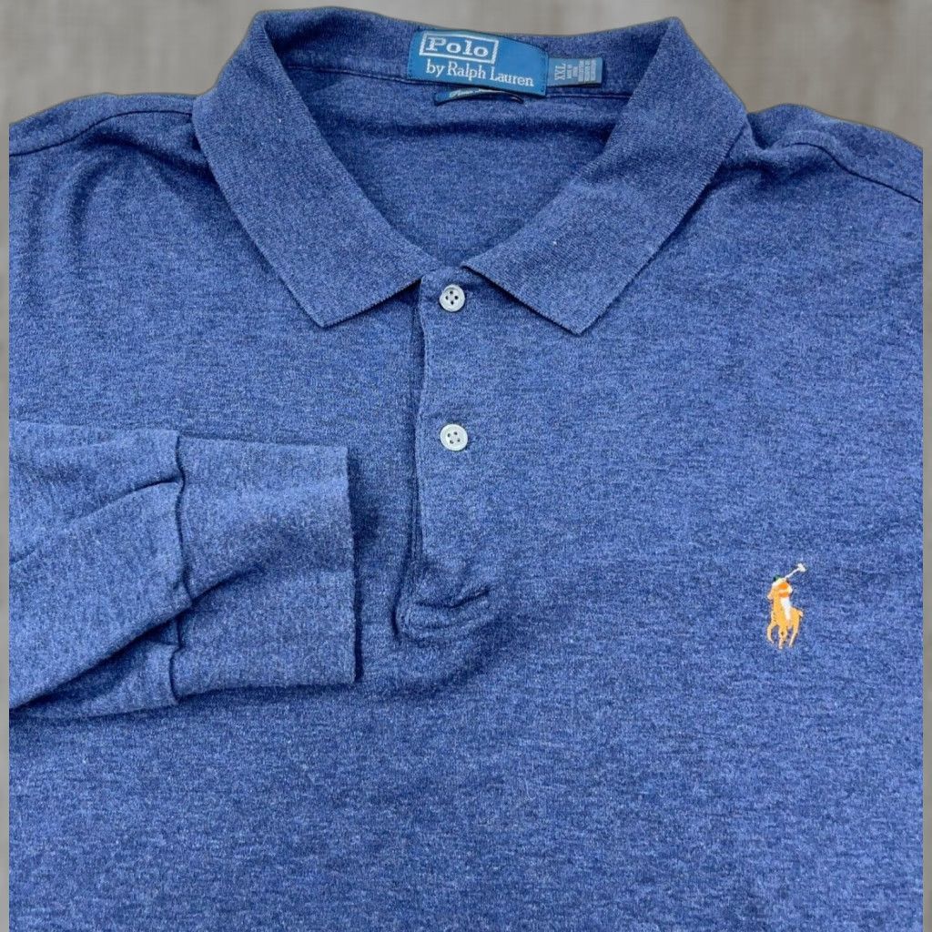 Polo Ralph Lauren Polo Ralph Lauren Polo Shirt Men 2XL Blue Cotton Jersey Regular Shirt Mens Polo Blue 2XL Polo Ralph Lauren Polo Shirt Casual Golf Rugby Size US XXL / EU 58 / 5 - 1 Thumbnail