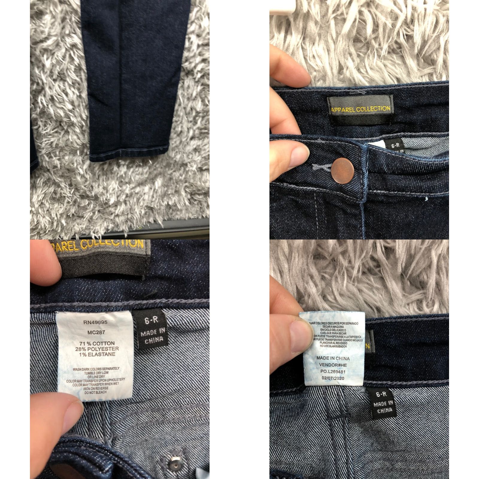 Vintage Apparel Collection Jeans Size 6 Womens Mid Rise Dark Wash Blue Denim Jeans Womens Slim Skinny 5-Pocket Modern Classic Size 28" / US 6 / IT 42 - 8 Thumbnail