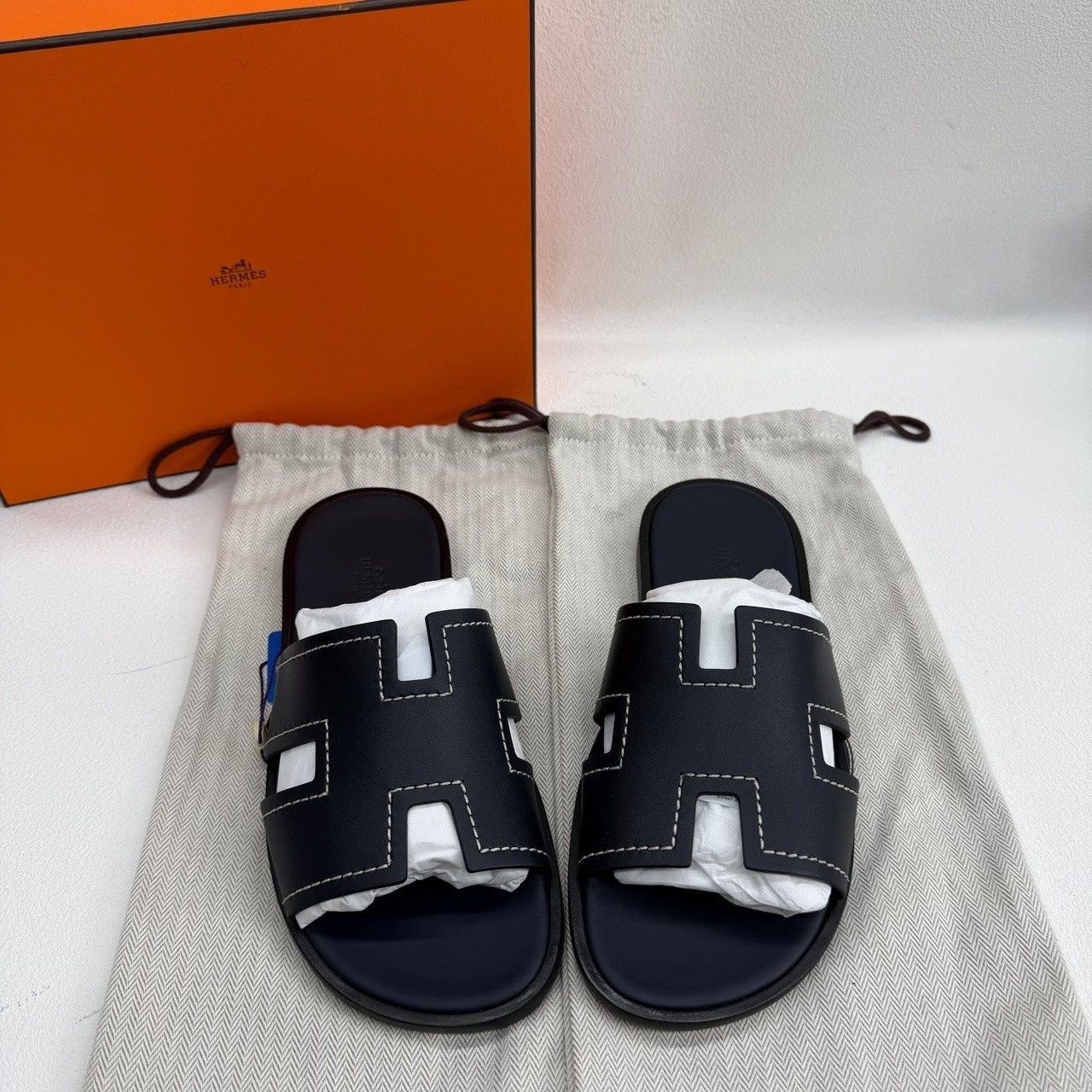 Hermes Hermes Blue Sandals 5 Men Size US 5 / EU 37 - 1 Thumbnail