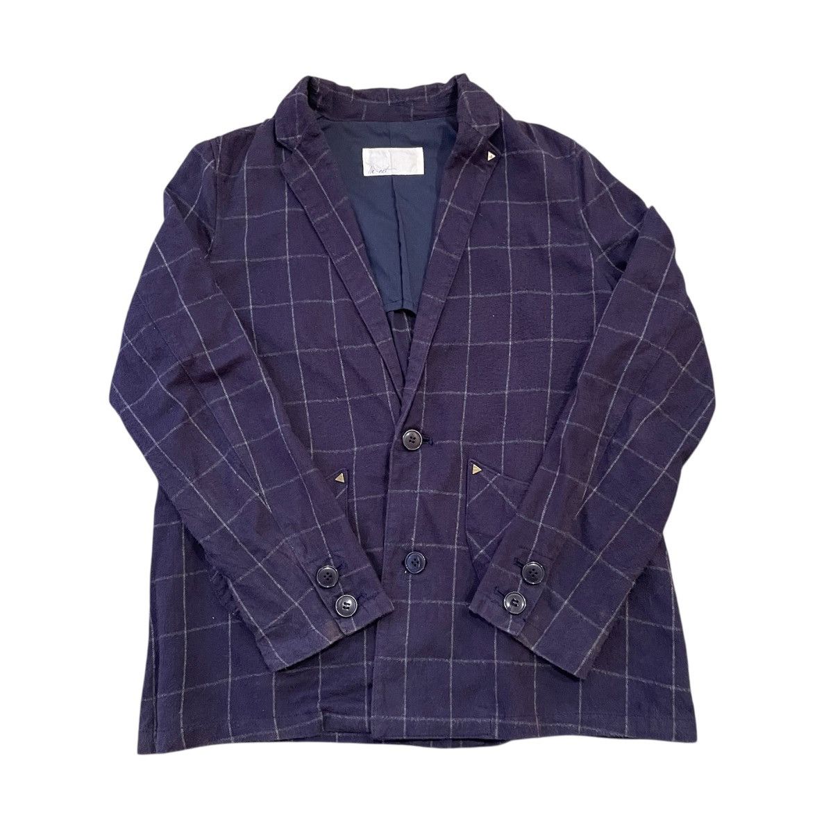 Ne-Net Ne-net Kazuaki Takashima Triangle Rivet Pocket Windowpane Size M / US 6-8 / IT 42-44 - 3 Thumbnail