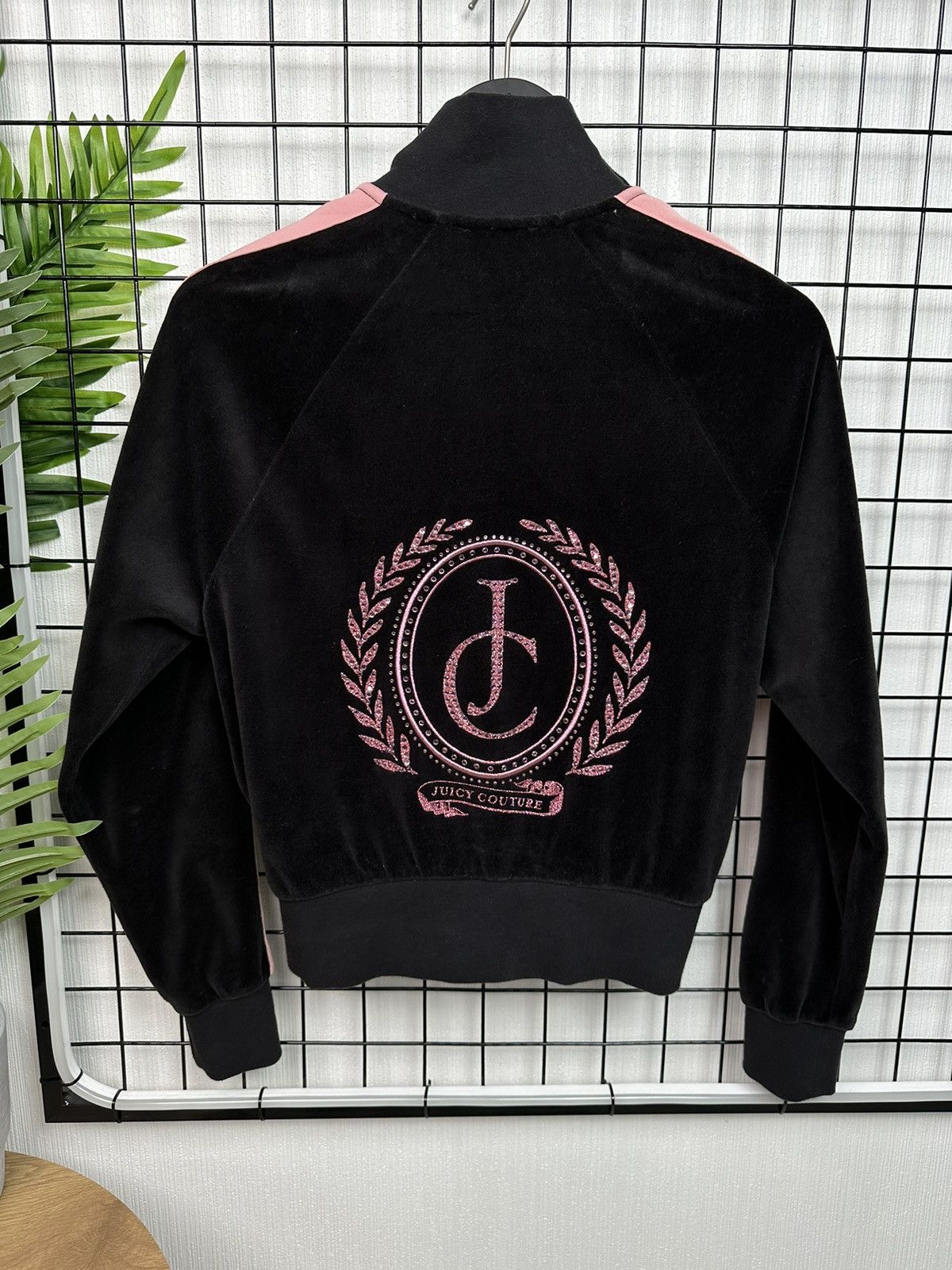 Juicy Couture × Vintage VELOUR JUICY COUTURE Black Label ZIP women S pullover Size S / US 4 / IT 40 - 1 Thumbnail