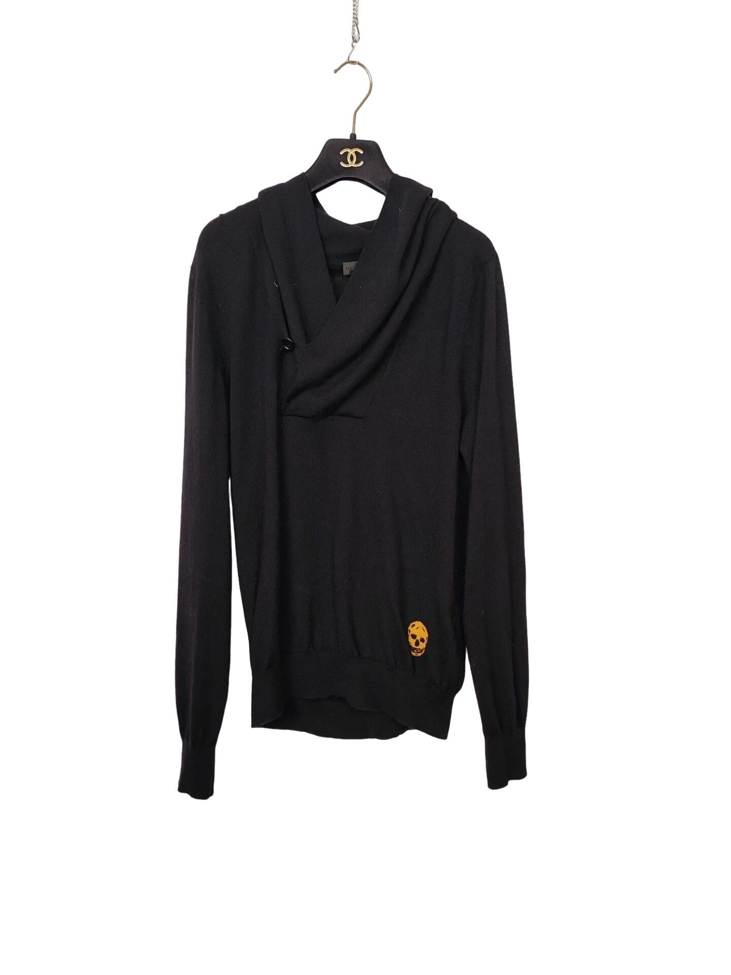 Alexander McQueen Alexander McQueen Yellow Skull Cashmere Sweater Size S Size US S / EU 44-46 / 1 - 1 Thumbnail