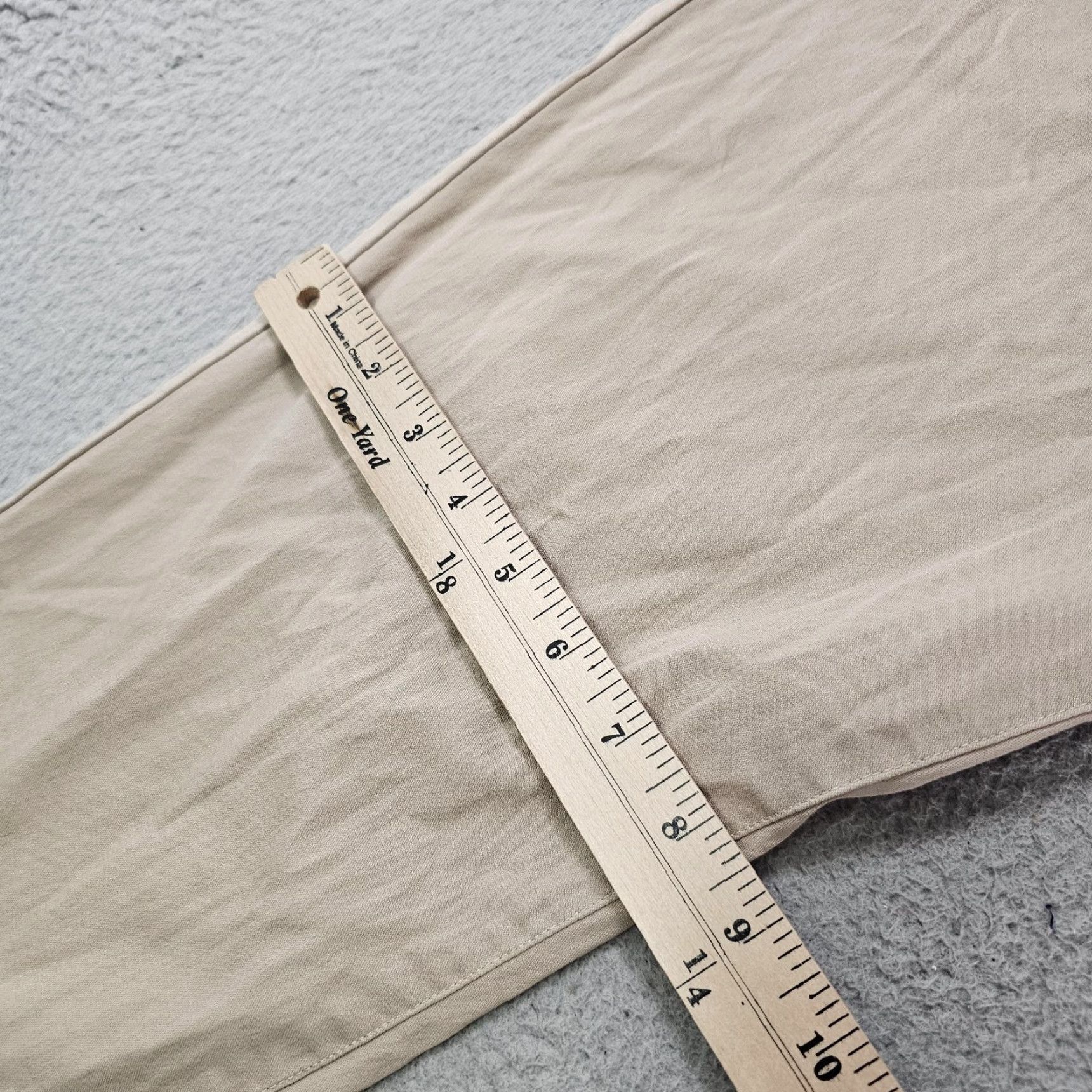 Vintage Birddogs Pants Mens 34x32 Chino Slim Built-in Liner Comfort Casual Khaki Beige 5-Pocket Pockets Zip Fly Logo Mens Size US 34 / EU 50 - 6 Thumbnail