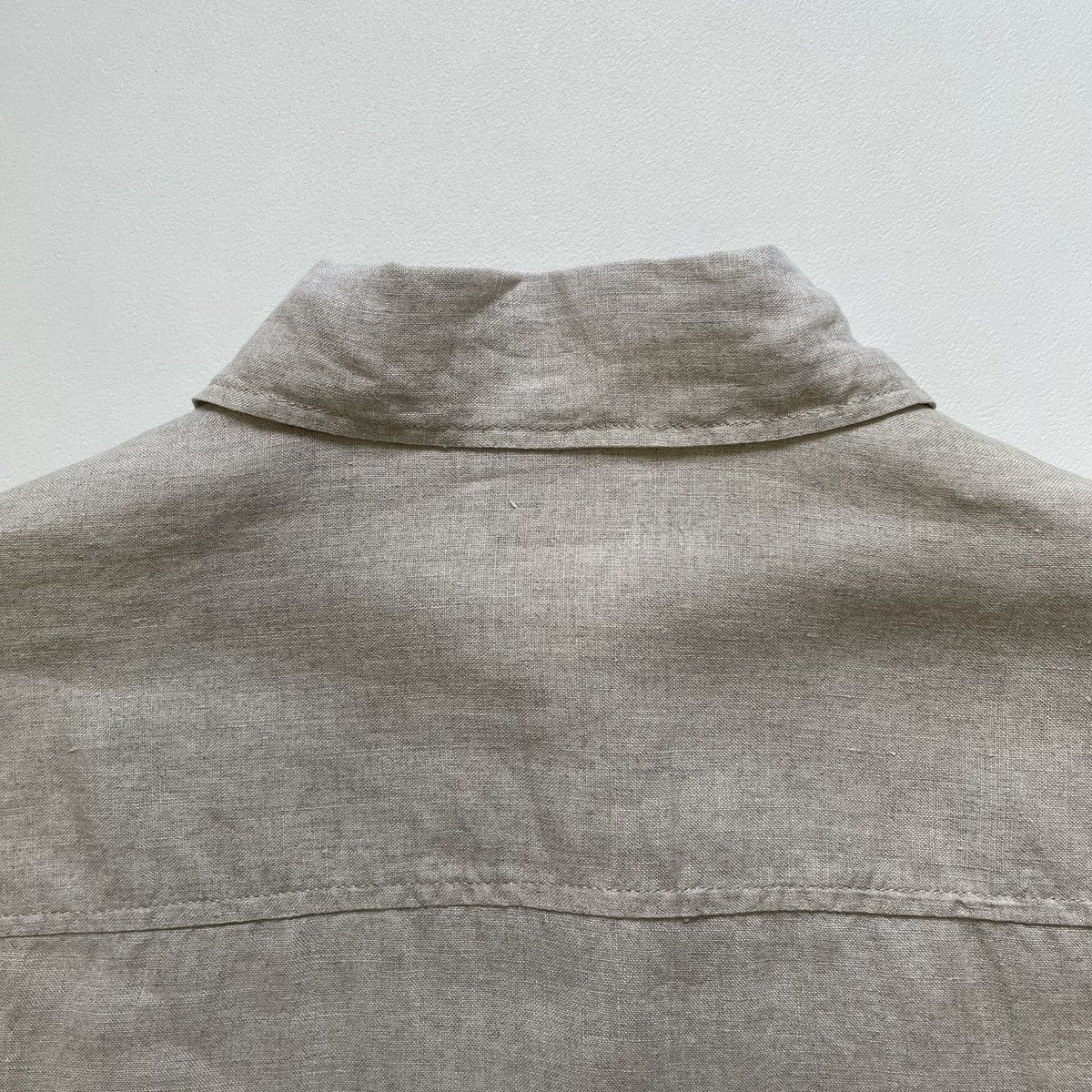 Dries Van Noten Early 2000s Beige Linen Over Shirt Size US M / EU 48-50 / 2 - 14 Thumbnail