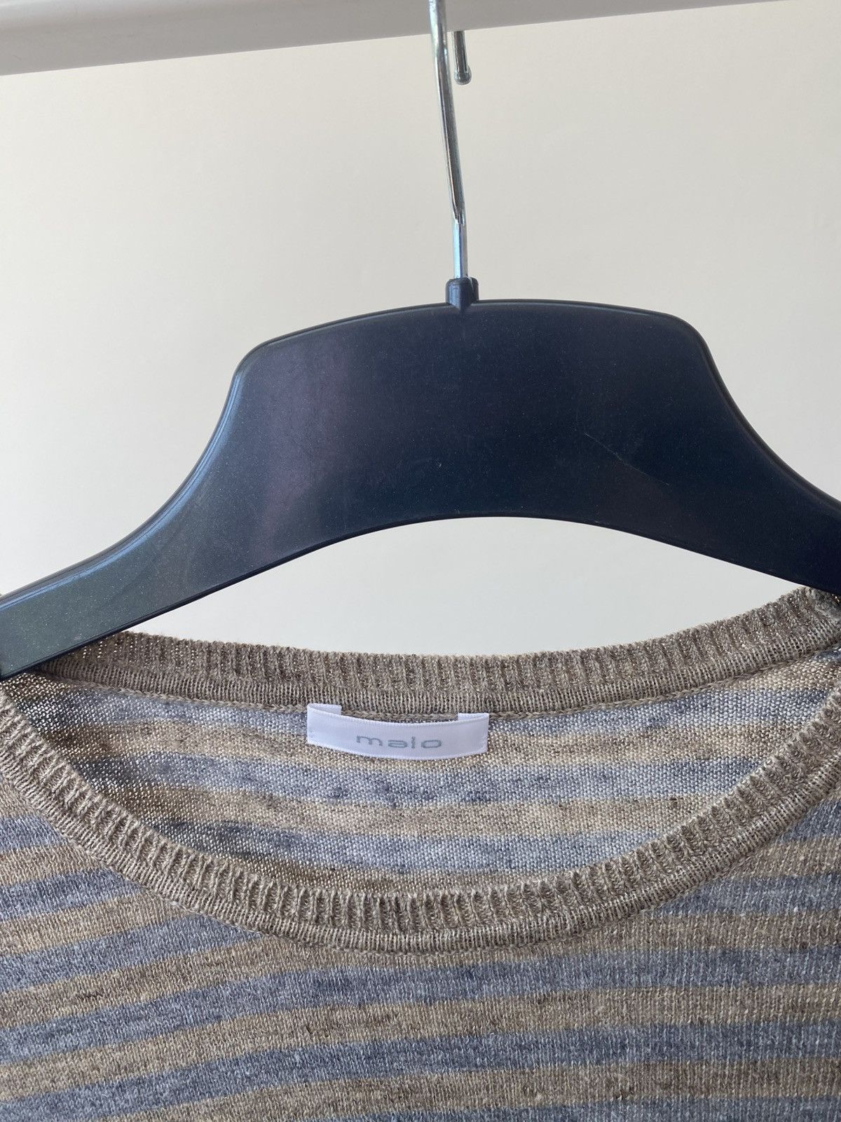 Malo Vintage Malo Linen viscose and cotton crewneck tee Size US L / EU 52-54 / 3 - 6 Thumbnail