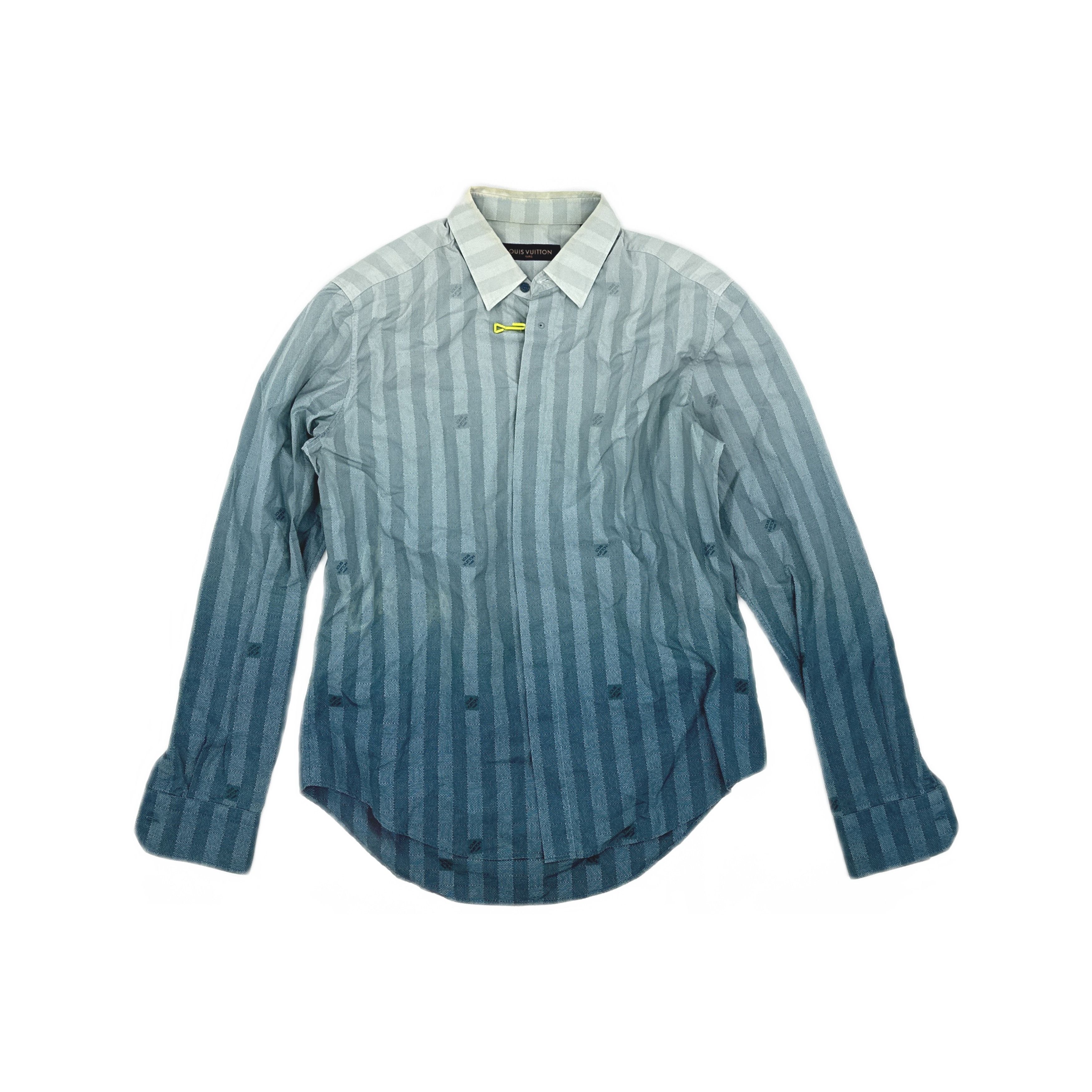Louis Vuitton Louis Vuitton Gradient Striped Long Sleeve Shirt XL Size US XL / EU 56 / 4 - 1 Thumbnail