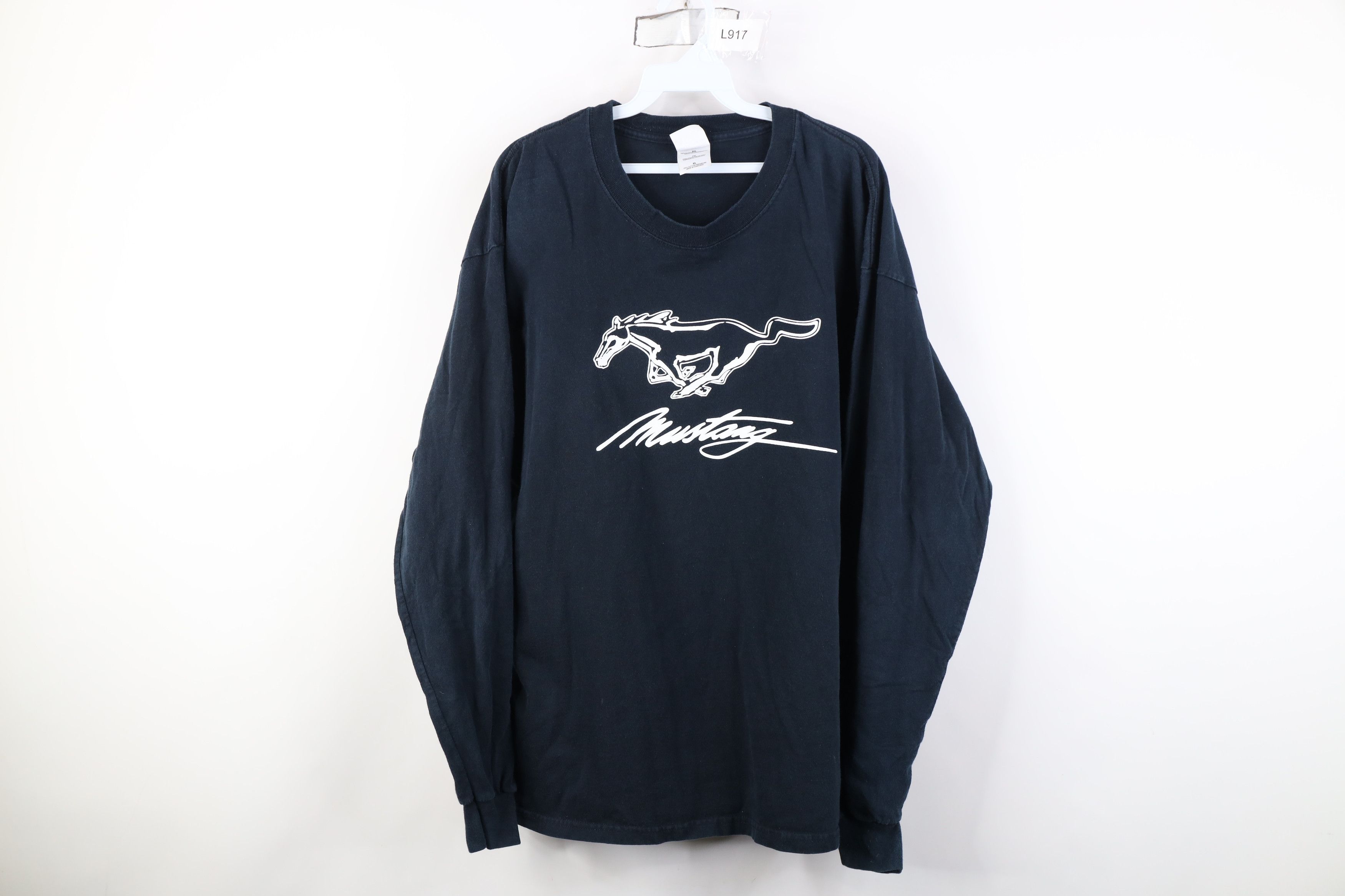 Vintage Vintage 90s Y2K Ford Motor Co Car Long Sleeve T-Shirt Black Size US XL / EU 56 / 4 - 1 Thumbnail