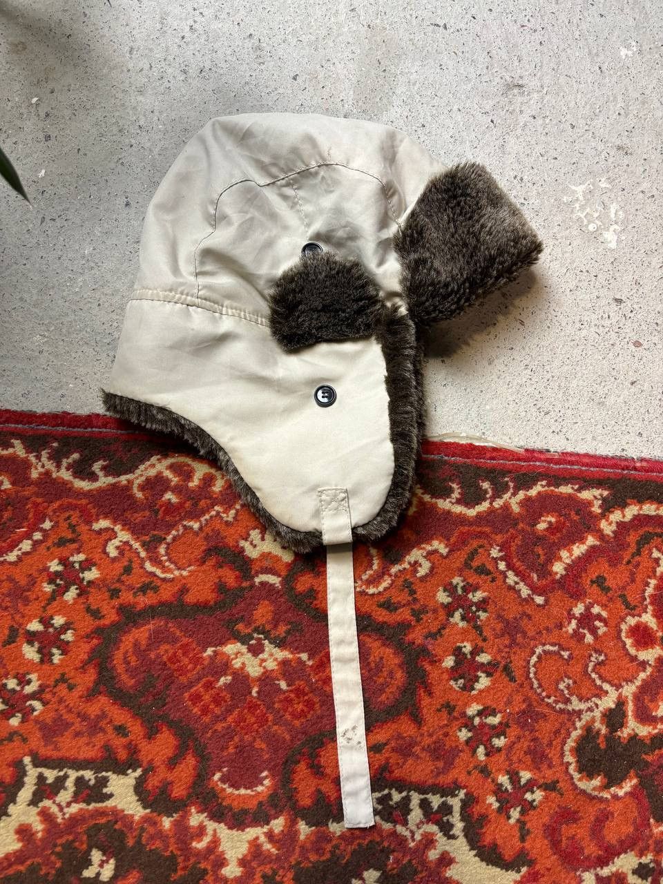 Hysteric Glamour × Vintage Vintage Y2K Japanese brand Ushanka Active opium black fur Size ONE SIZE - 1 Thumbnail
